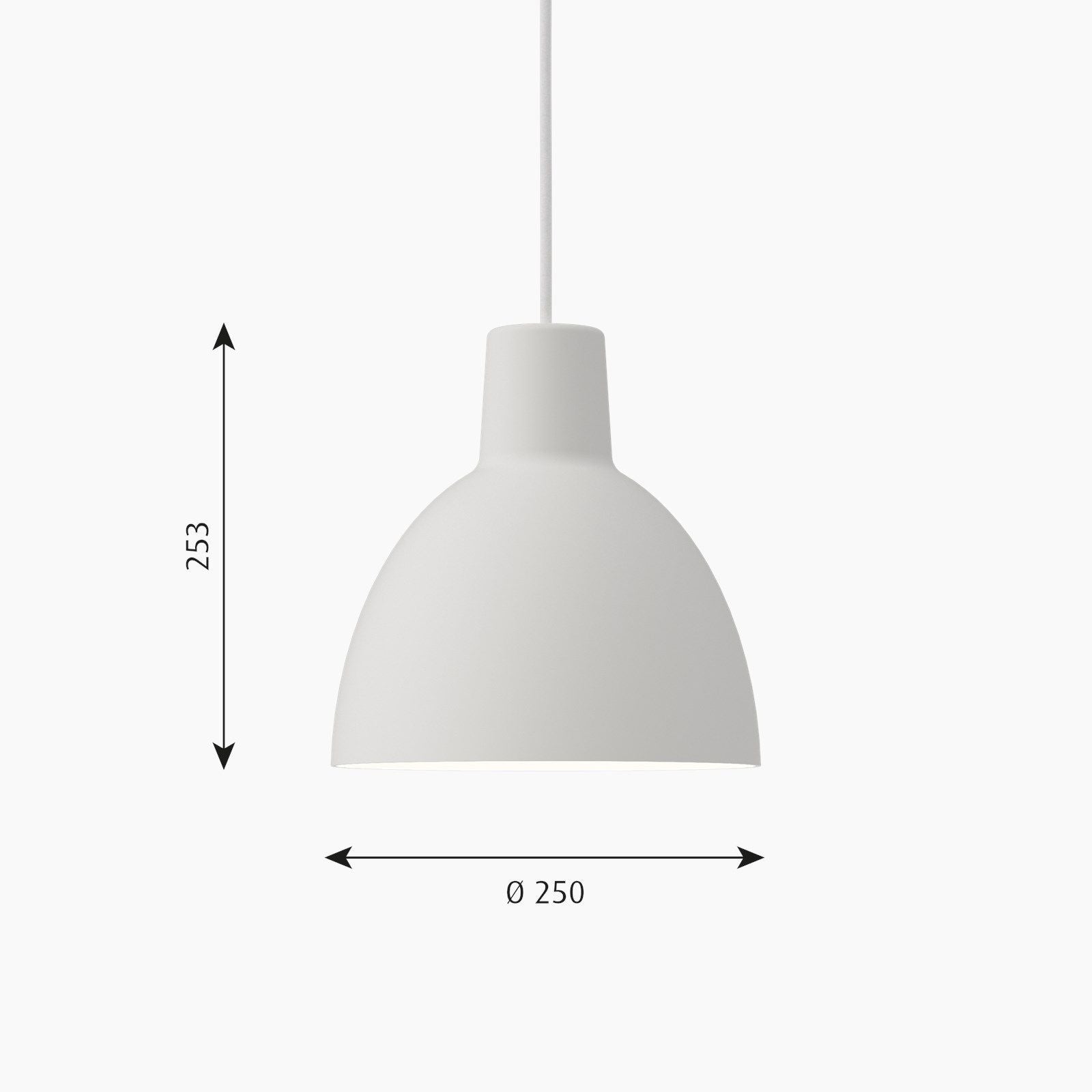 [product_category]-Louis Poulsen Toldbod 250 Pendant, White-Louis Poulsen-5714693063758-5741101519-LOU-2