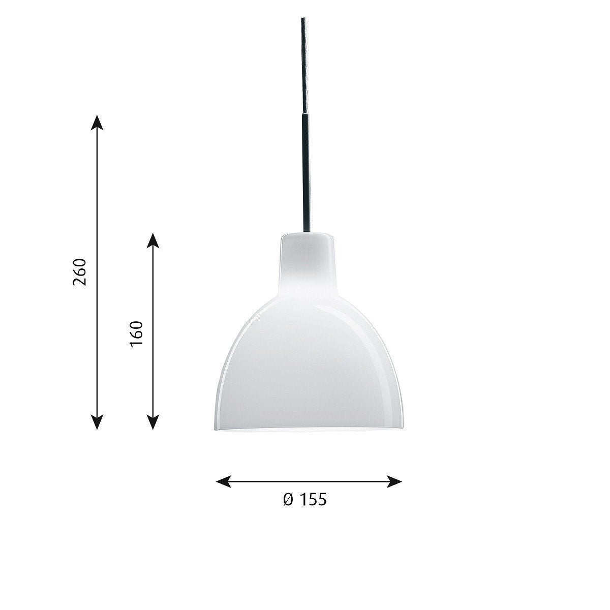 [product_category]-Louis Poulsen Toldbod Glass Pendant 160x155 Mm, White-Louis Poulsen-5703411267752-5741094150-LOU-2