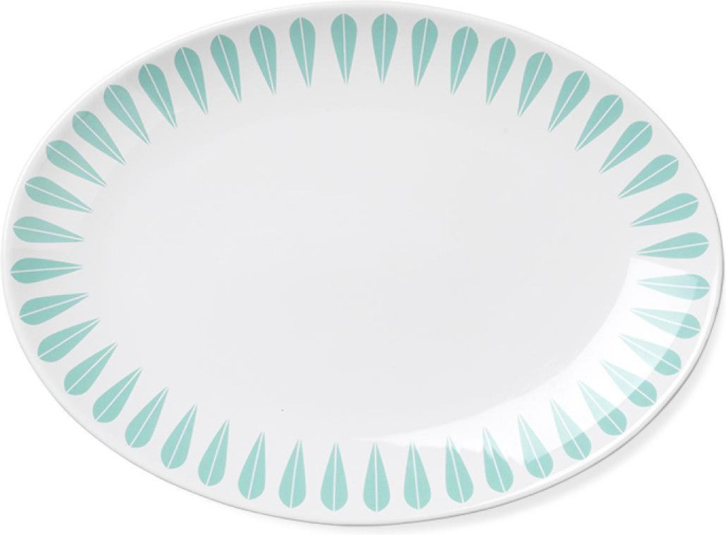 [product_category]-Lucie Kaas Arne Clausen Collection Serving Plate Mint Green, 34cm-Lucie Kaas-5711542011625-AC11MG02-LUC-1