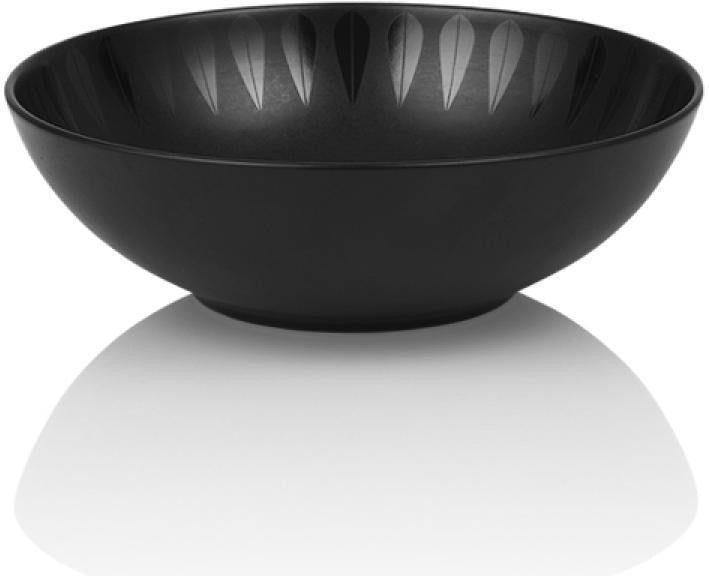 [product_category]-Lucie Kaas Arne Clausen Deep Plate Black, ø 18cm-Lucie Kaas-5711542011069-AC04BB01-LUC-1