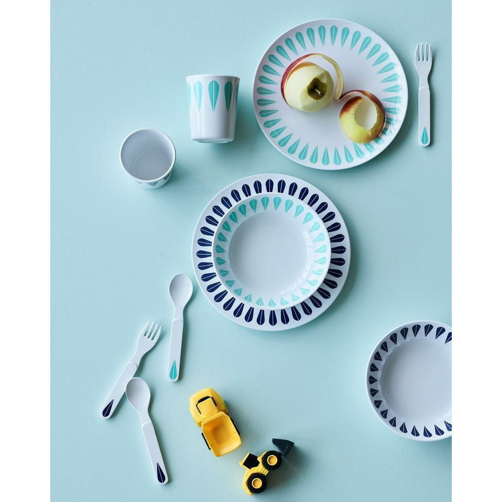 [product_category]-Lucie Kaas Arne Clausen Lotus Kids Mug, Dark Blue-Lucie Kaas-5711542011717-ACK03DB-LUC-2