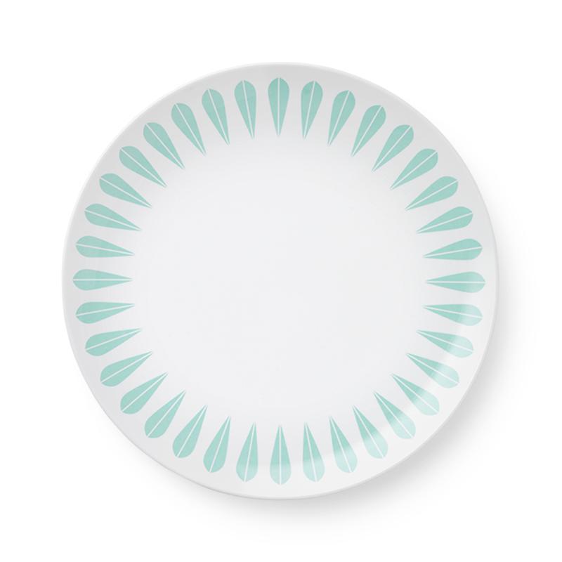 [product_category]-Lucie Kaas Arne Clausen Lotus Kids Plate, Mint Green-Lucie Kaas-5711542011731-ACK04MG-LUC-1