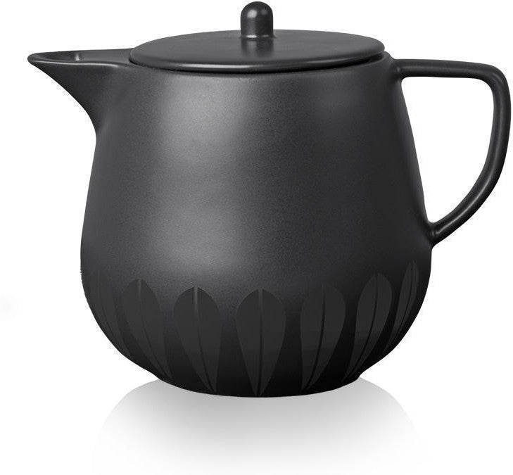 [product_category]-Lucie Kaas Arne Clausen Lotus Teapot, Black-Lucie Kaas-5711542011427-AC09BB02-LUC-1