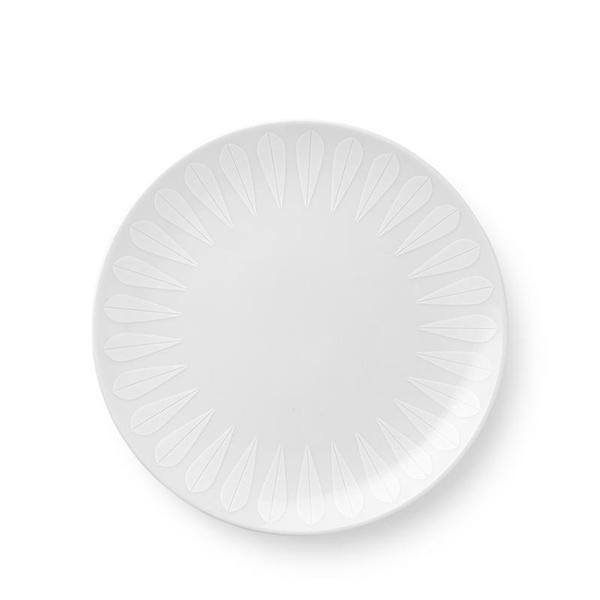 [product_category]-Lucie Kaas Arne Clausen Plate White Lotus, ø21 Cm-Lucie Kaas-5711542011830-AC04WH02-LUC-1