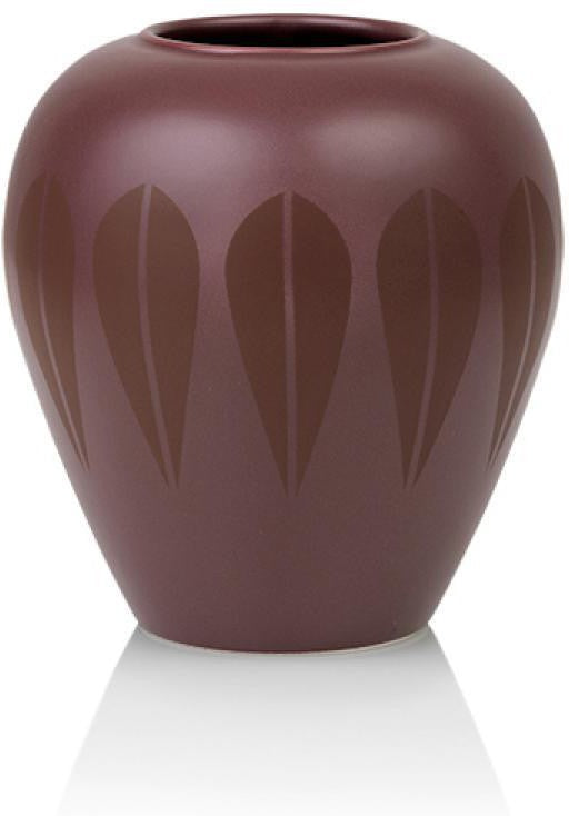Lucie Kaas Arne Clausen Vase Dark Red, 17 cm