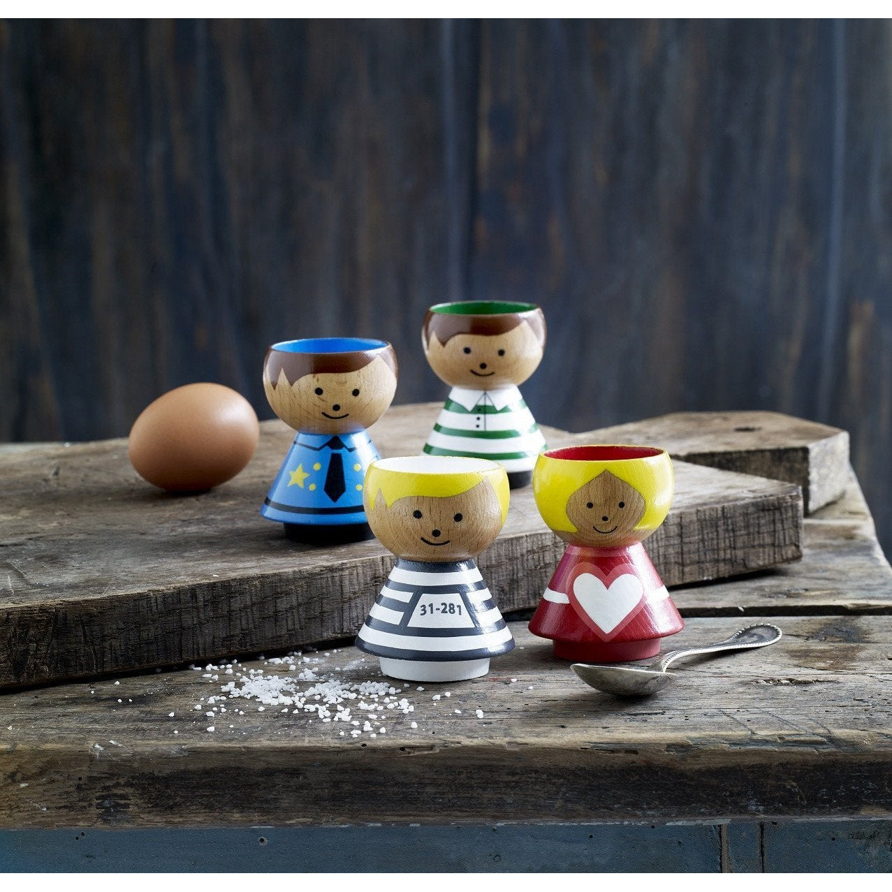 [product_category]-Lucie Kaas Bordfolk Egg Cup Boy, Groom-Lucie Kaas-5711542030114-BF02BB-LUC-2