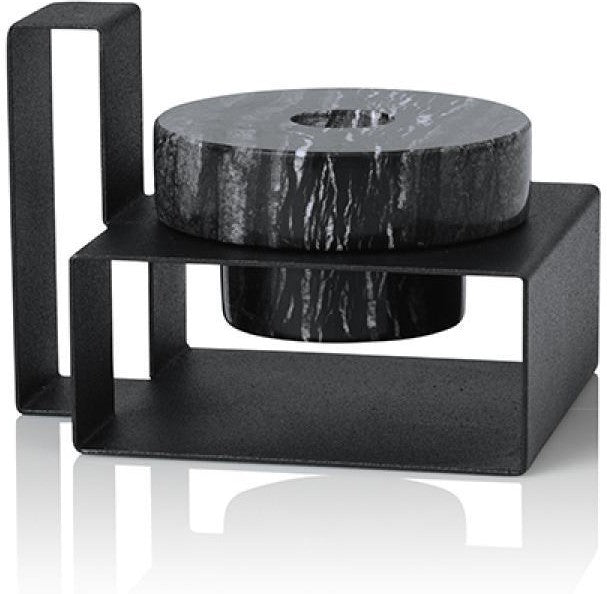 [product_category]-Lucie Kaas Marco Candlestick Black, 8cm-Lucie Kaas-5711542230019-MR01BB-LUC-1