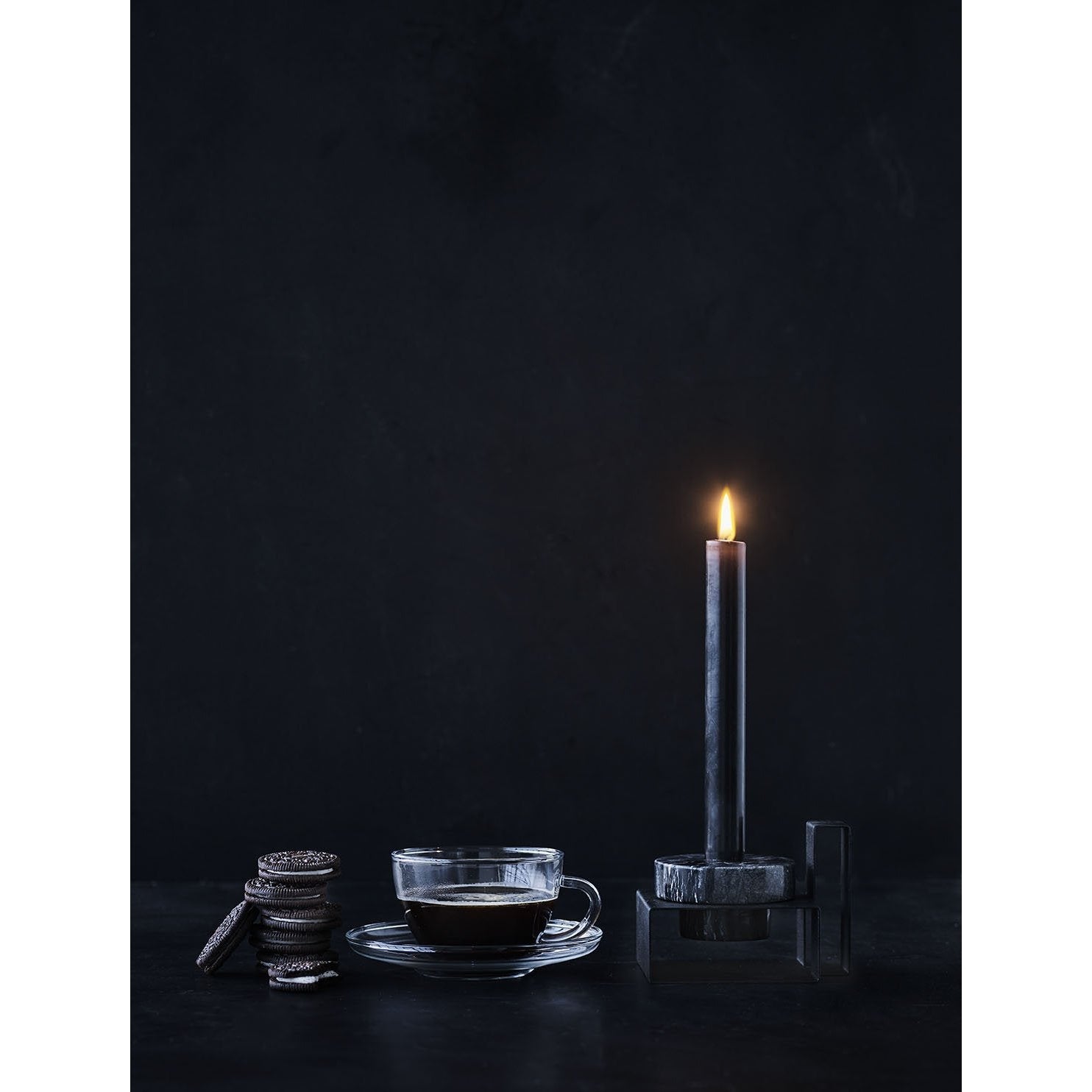 [product_category]-Lucie Kaas Marco Candlestick Black, 8cm-Lucie Kaas-5711542230019-MR01BB-LUC-3