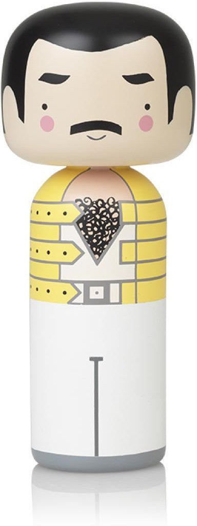 [product_category]-Lucie Kaas Sketch.Inc Kokeshi Doll, Freddie Mercury-Lucie Kaas-5711542160330-SI02FR-LUC-1