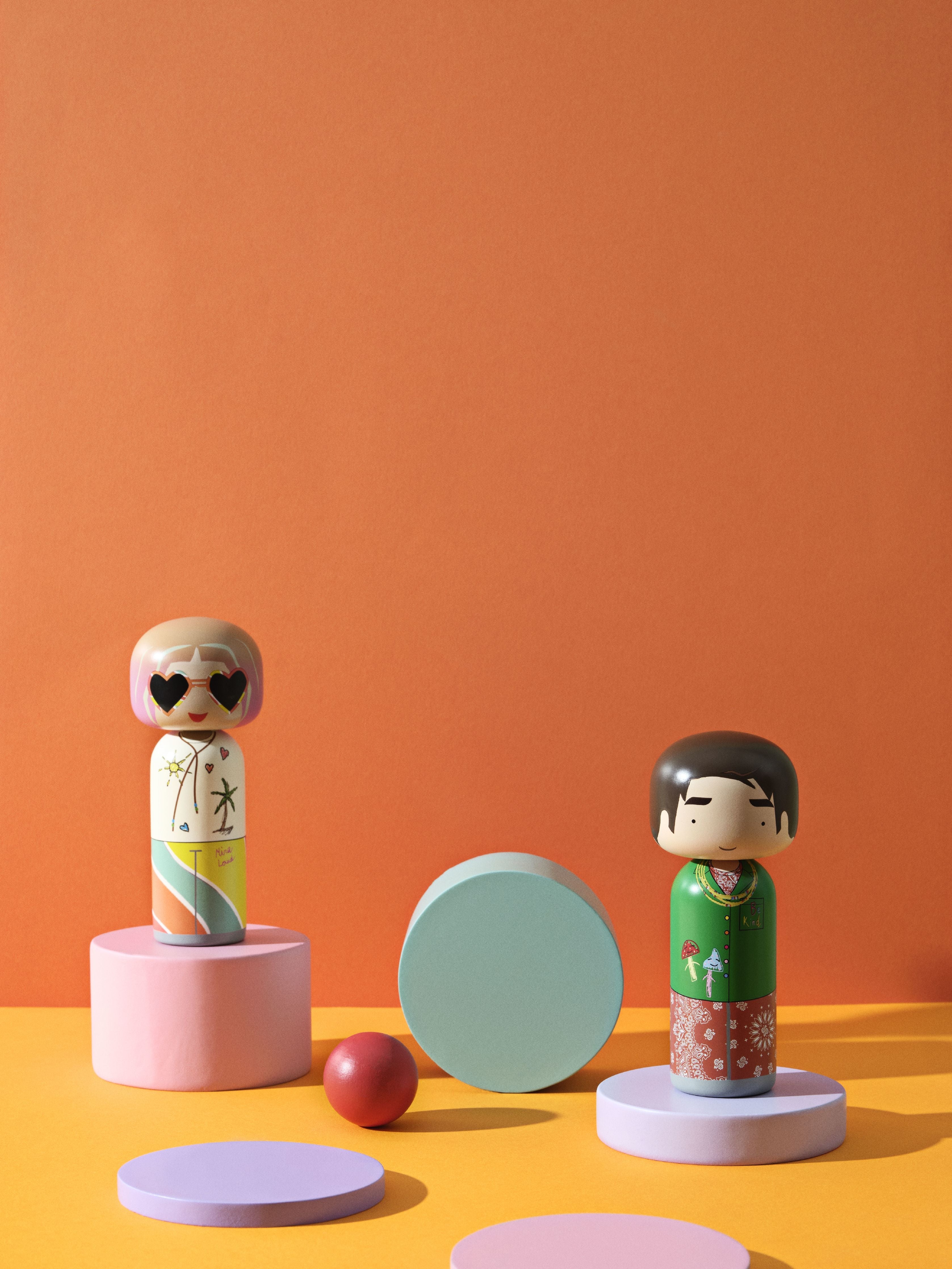 [product_category]-Lucie Kaas Sketch.Inc Kokeshi Doll H14,8 Cm, Gio-Lucie Kaas-5711542161580-SI02MI-LUC-2