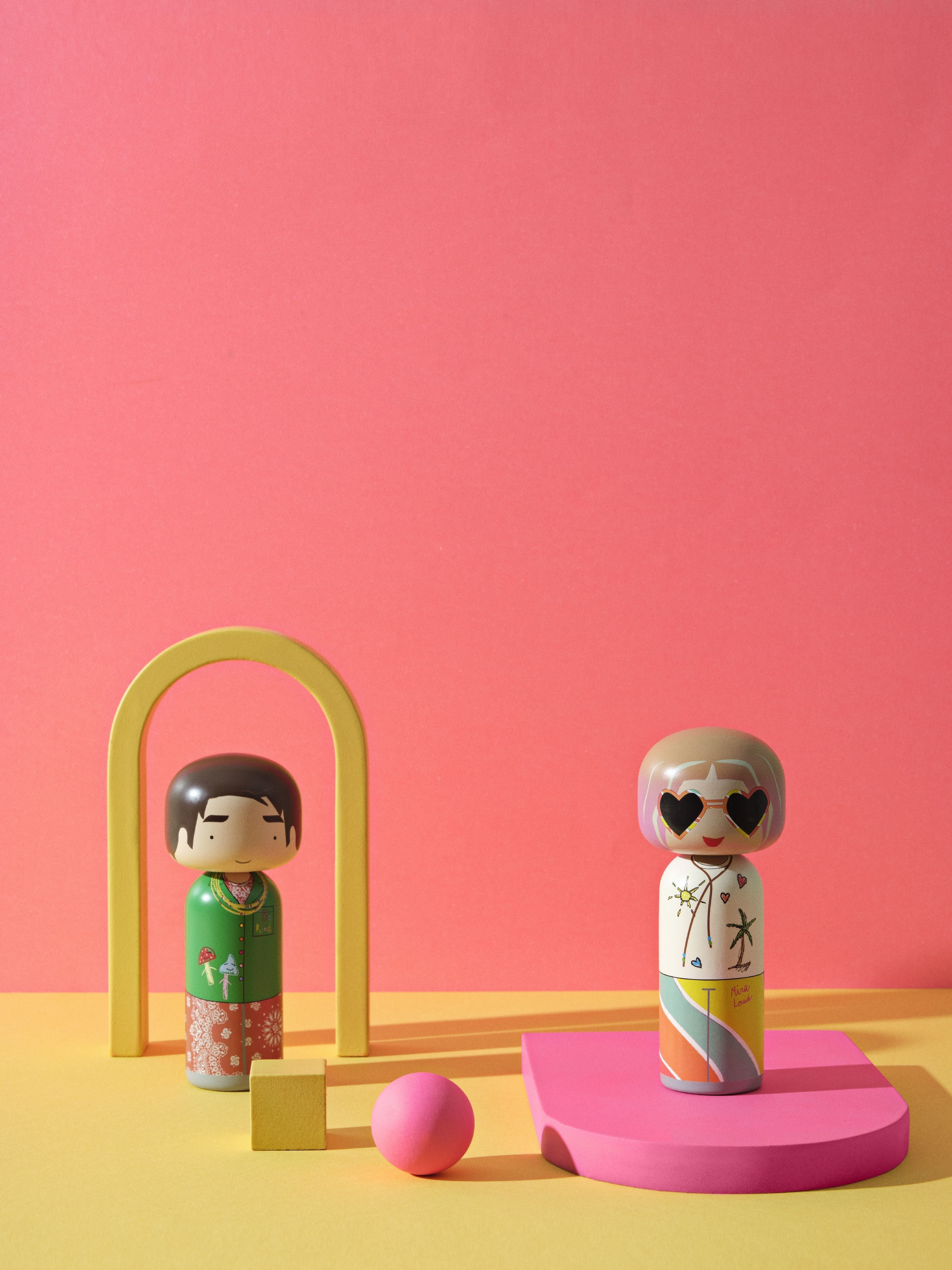 [product_category]-Lucie Kaas Sketch.Inc Kokeshi Doll H14,8 Cm, Gio-Lucie Kaas-5711542161580-SI02MI-LUC-3