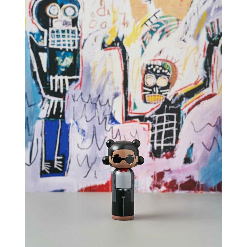 [product_category]-Lucie Kaas Sketch.Inc Kokeshi Doll, Jean Michel Basquiat-Lucie Kaas-5711542161030-SI02BA-LUC-2