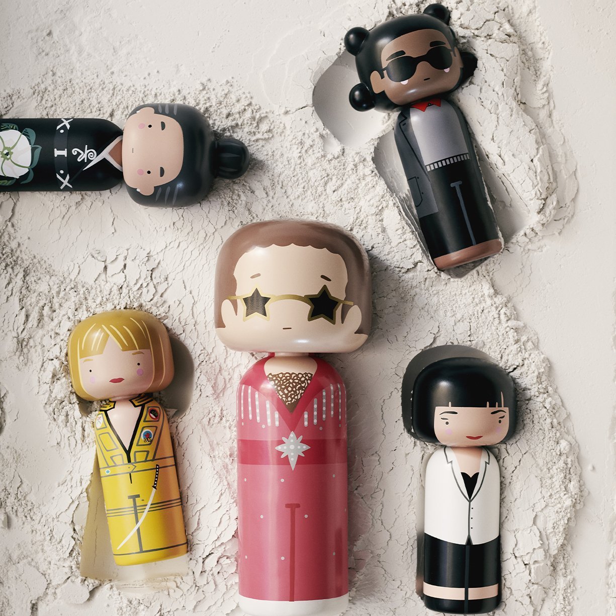 [product_category]-Lucie Kaas Sketch.Inc Kokeshi Doll, Jean Michel Basquiat-Lucie Kaas-5711542161030-SI02BA-LUC-3
