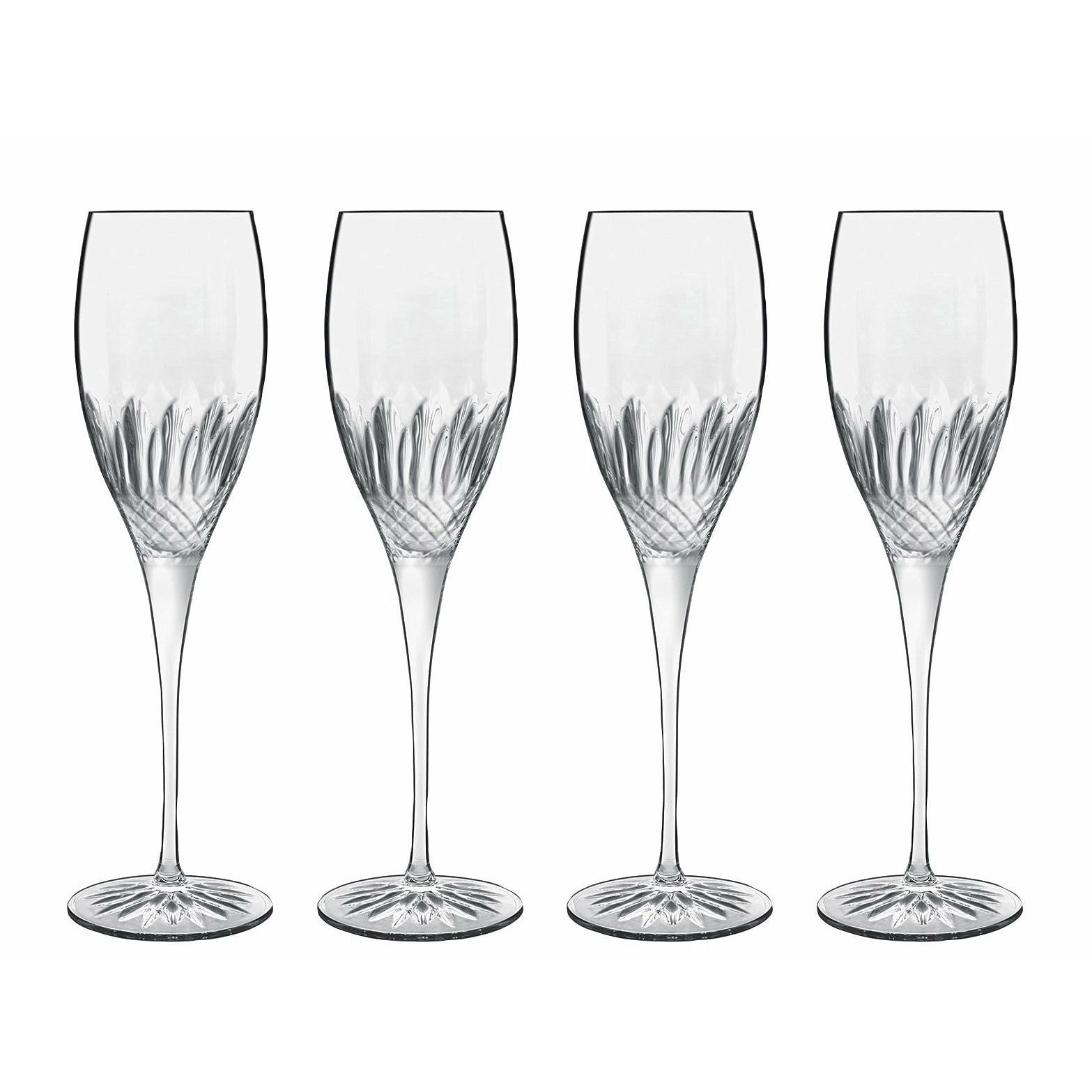 [product_category]-Luigi Bormioli Diamante Champagne Glass, Set Of 4-Luigi Bormioli-032622027165-17439-LUI-1