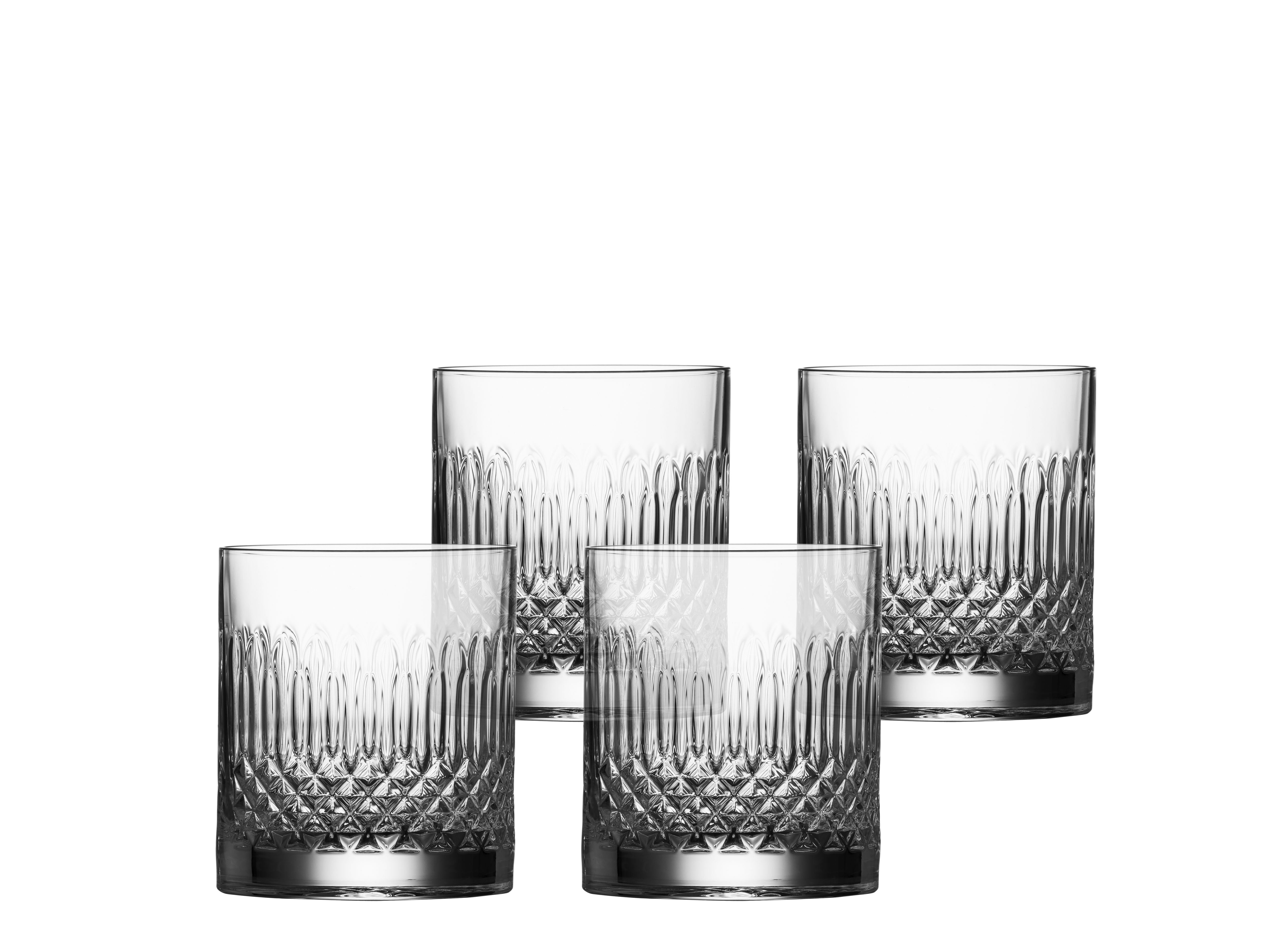 [product_category]-Luigi Bormioli Diamante Water Glass/Whisky Glass, Set Of 4-Luigi Bormioli-032622027189-17445-LUI-1
