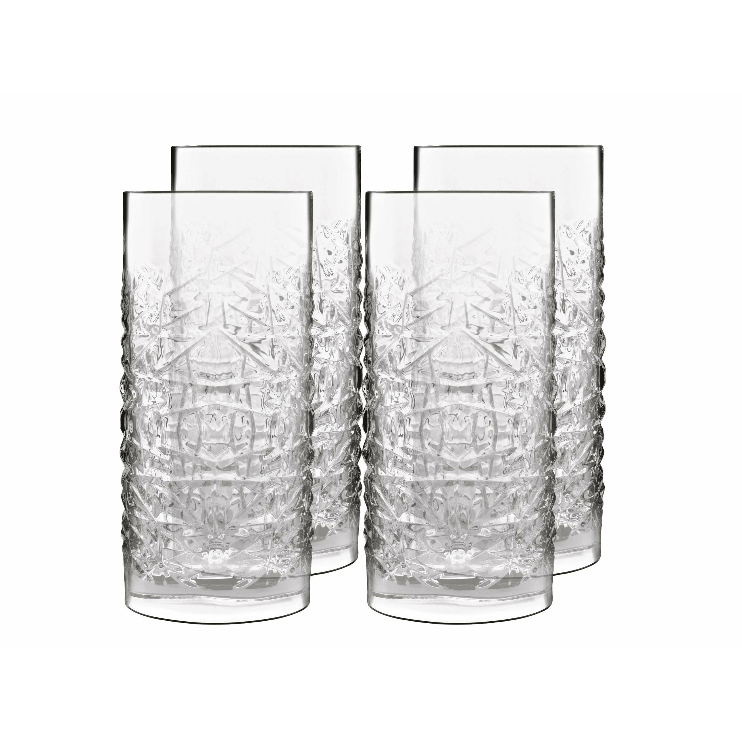 [product_category]-Luigi Bormioli Mixology Textures Beer Glass/Long Drink Glass, Set Of 4-Luigi Bormioli-032622026014-17366-LUI-1