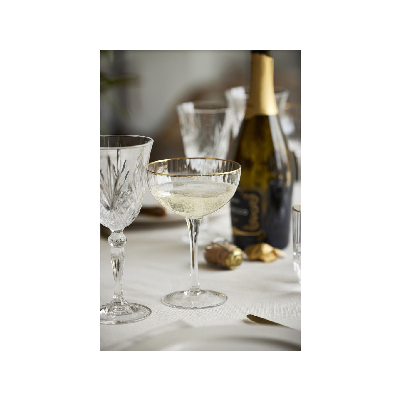 [product_category]-Lyngby Glas Palermo Gold Cocktail Glasses 31,5 Cl, 4 Pcs.-Lyngby Glas-5722000146346-14634-LYN-19