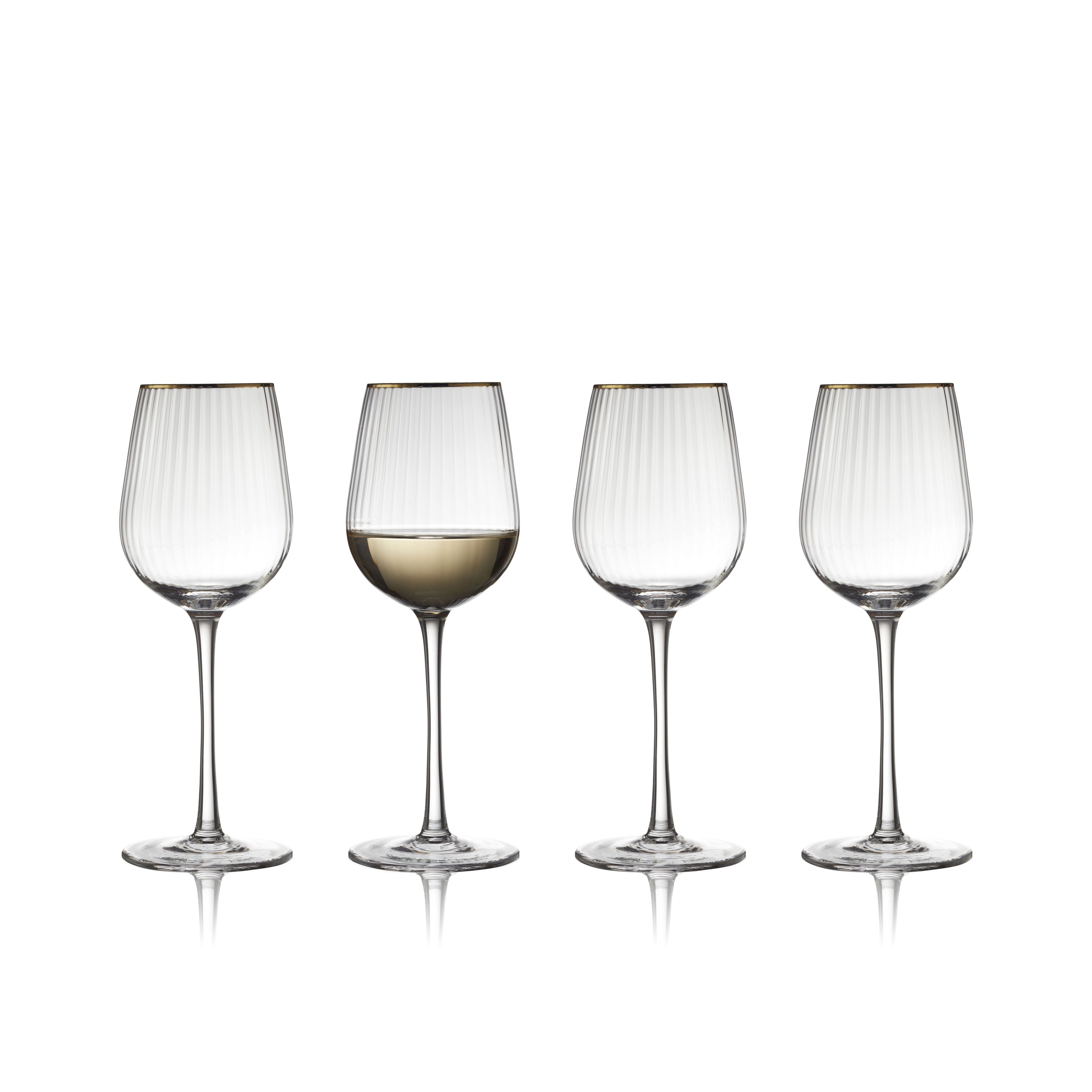 [product_category]-Lyngby Glas Palermo Gold White Wine Glass 30 Cl 4 Pcs.-Lyngby Glas-5722000275787-27578-LYN-5