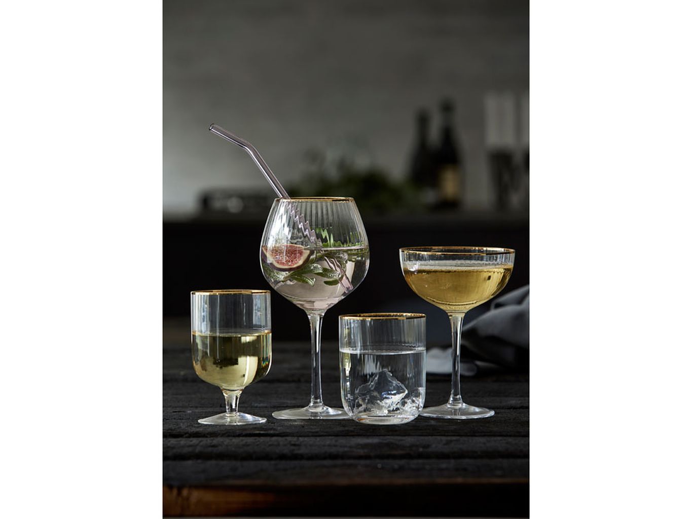 [product_category]-Lyngby Glas Palermo Gold Wine Glass 30 Cl, 4 Pcs.-Lyngby Glas-5722000120582-12058-LYN-7