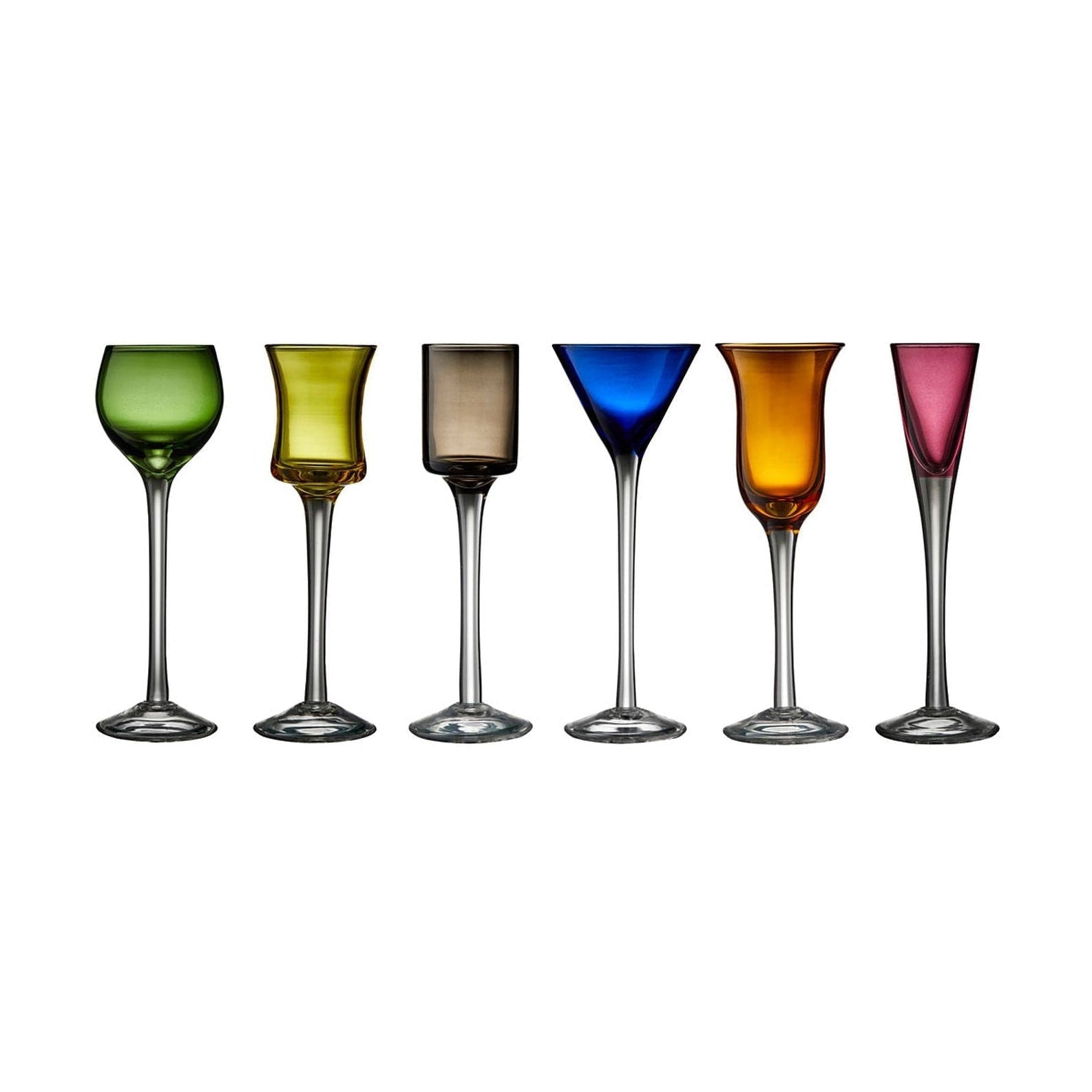 [product_category]-Lyngby Glas Schnapps Glass Assorted Colours, 6 Pcs.-Lyngby Glas-5722009162088-916208-LYN-18