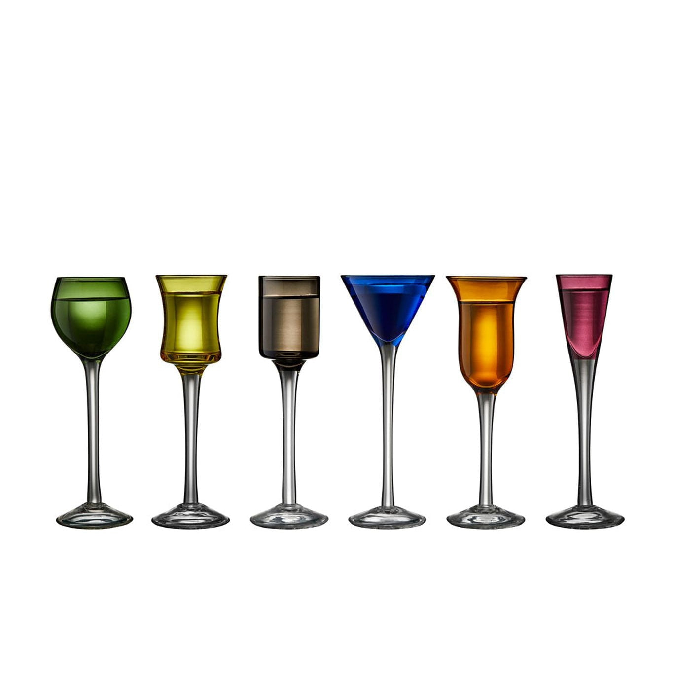 [product_category]-Lyngby Glas Schnapps Glass Assorted Colours, 6 Pcs.-Lyngby Glas-5722009162088-916208-LYN-19