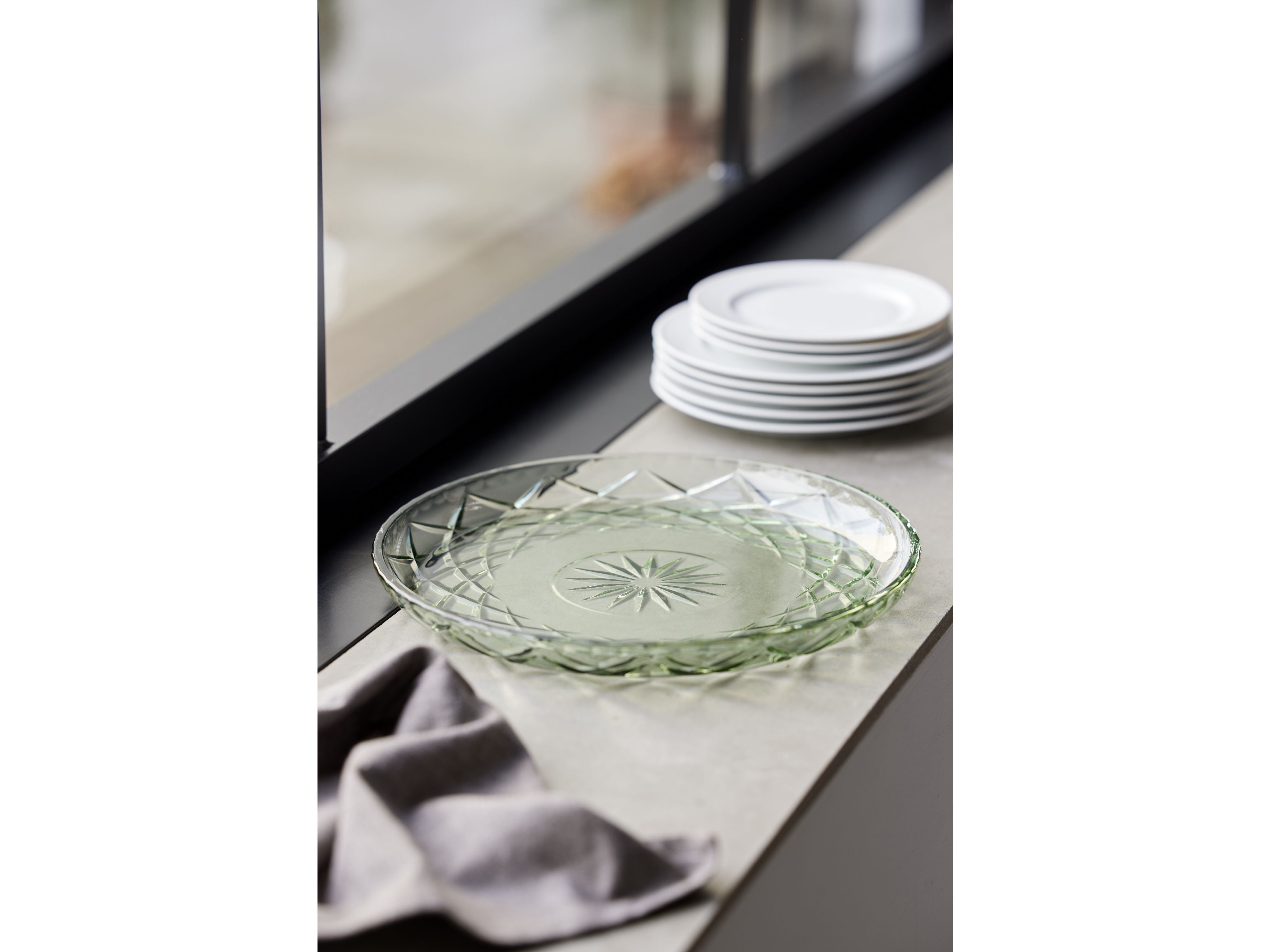[product_category]-Lyngby Glas Sorrento Plate, Green-Lyngby Glas-5722000290391-29039-LYN-10