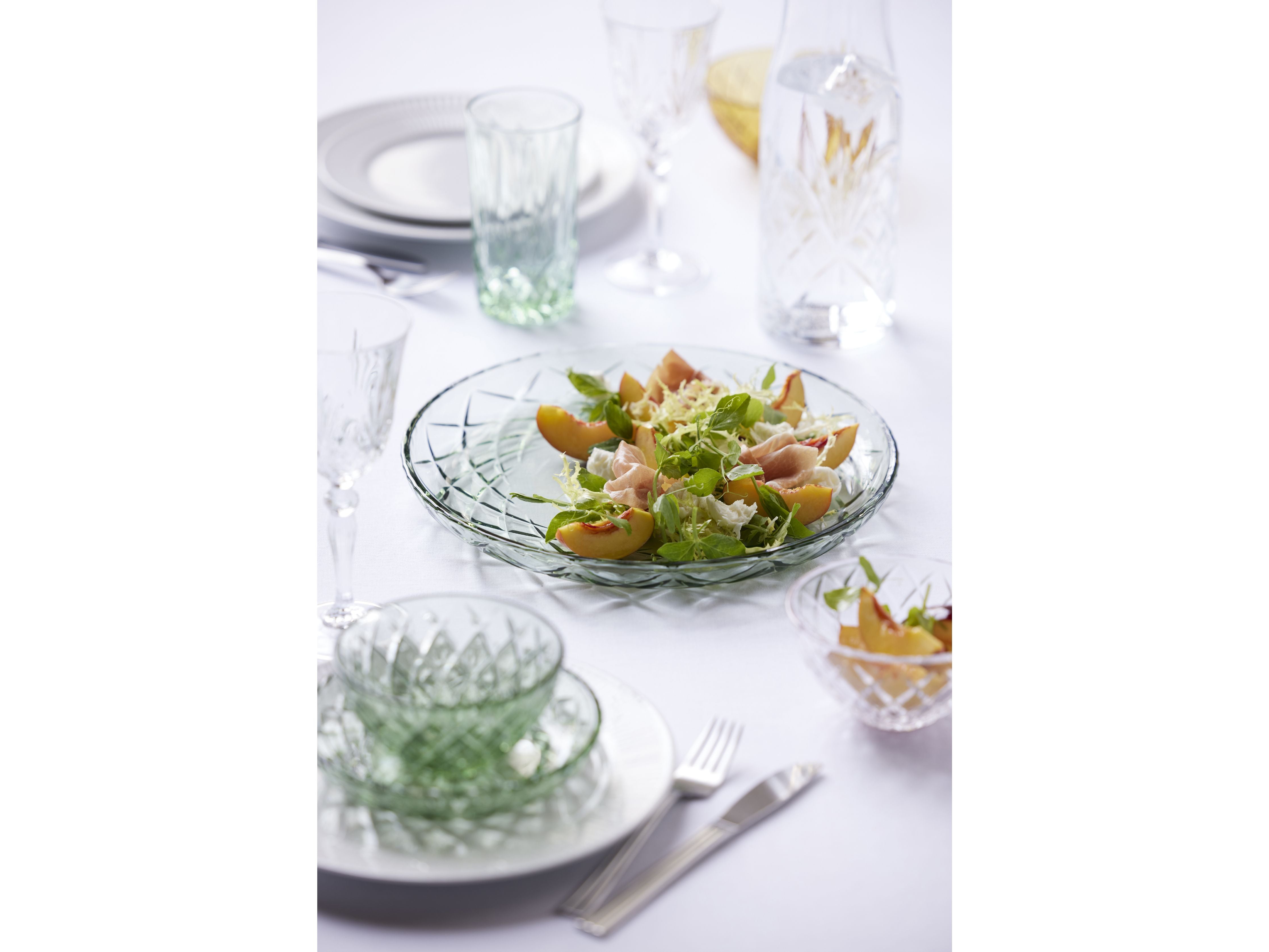 [product_category]-Lyngby Glas Sorrento Plate, Green-Lyngby Glas-5722000290391-29039-LYN-12