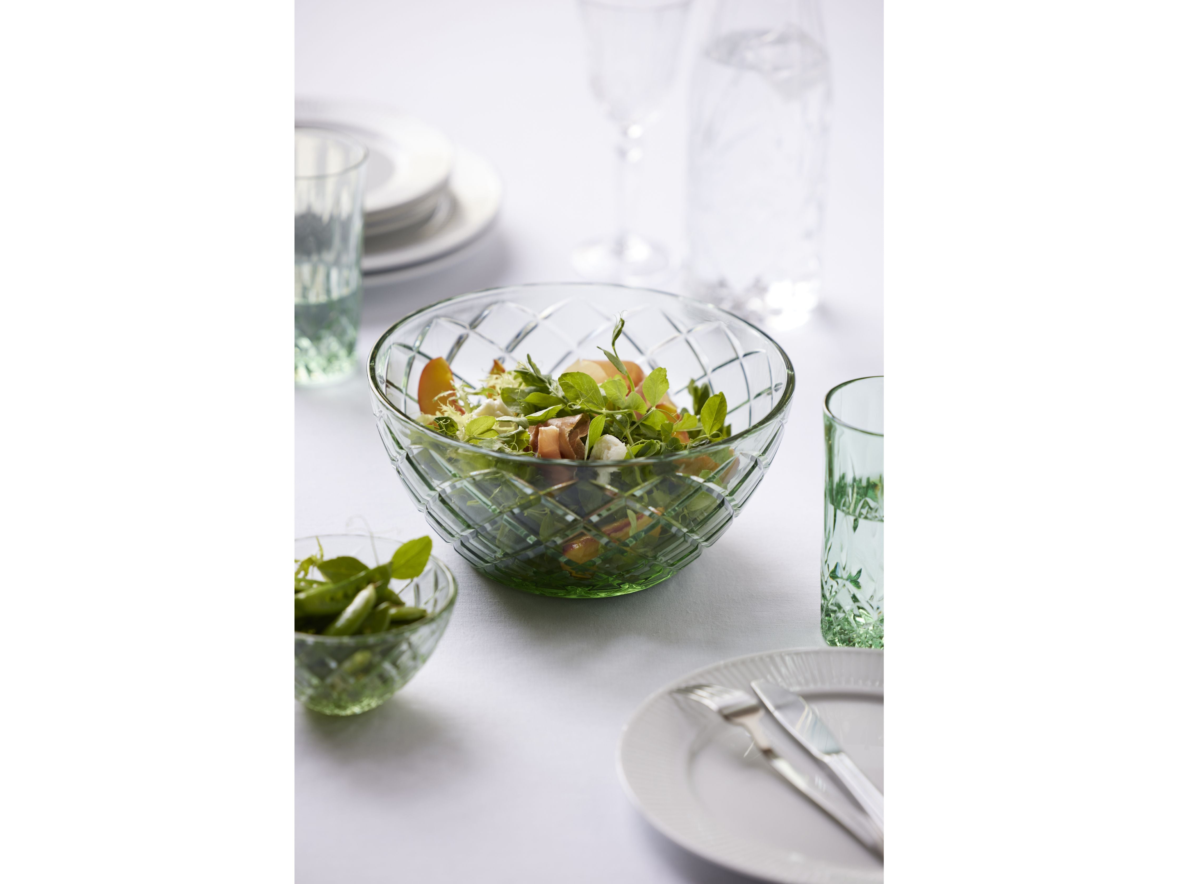 [product_category]-Lyngby Glas Sorrento Salad Bowl, Green-Lyngby Glas-5722000290360-29036-LYN-11