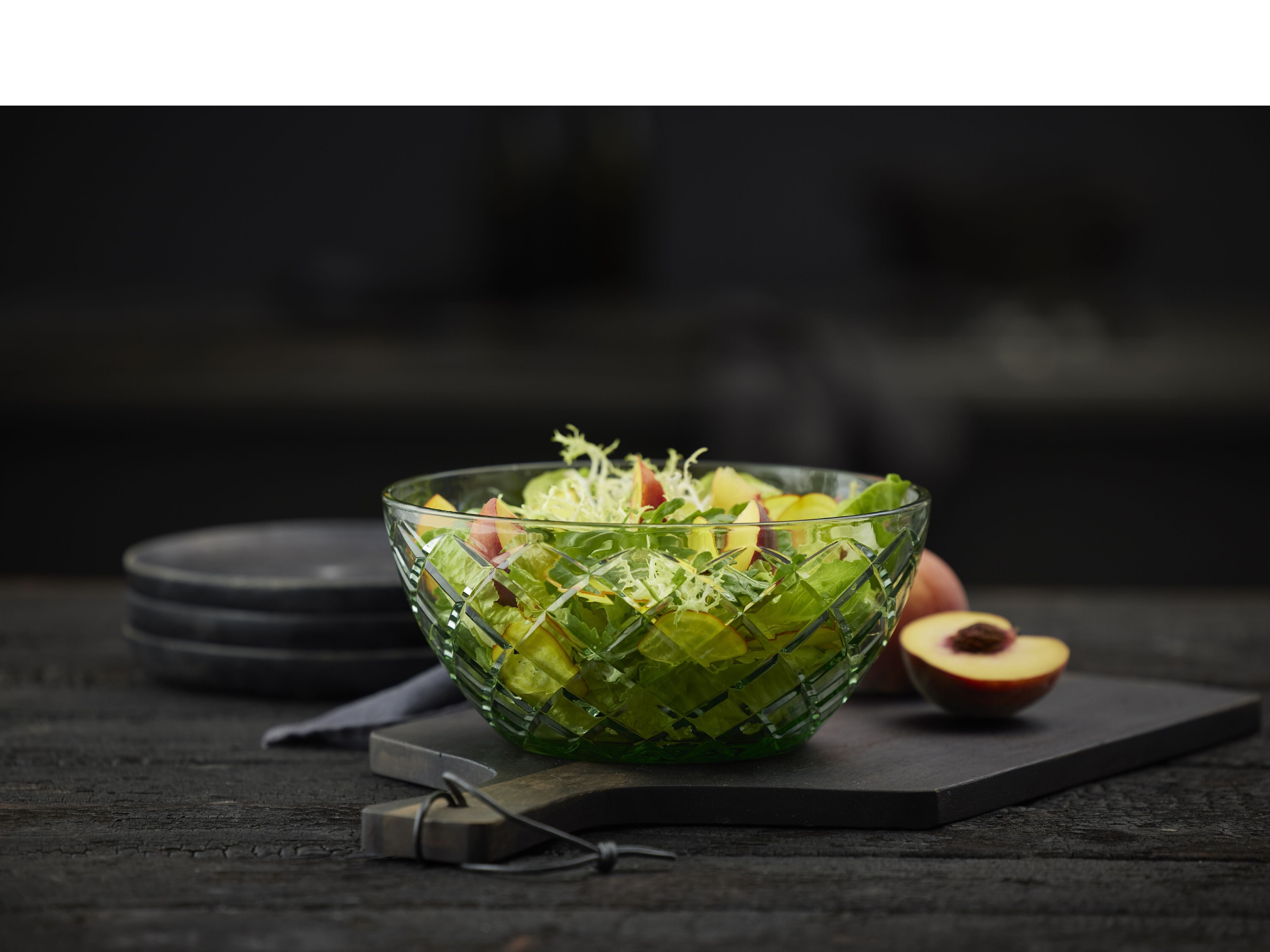 [product_category]-Lyngby Glas Sorrento Salad Bowl, Green-Lyngby Glas-5722000290360-29036-LYN-12