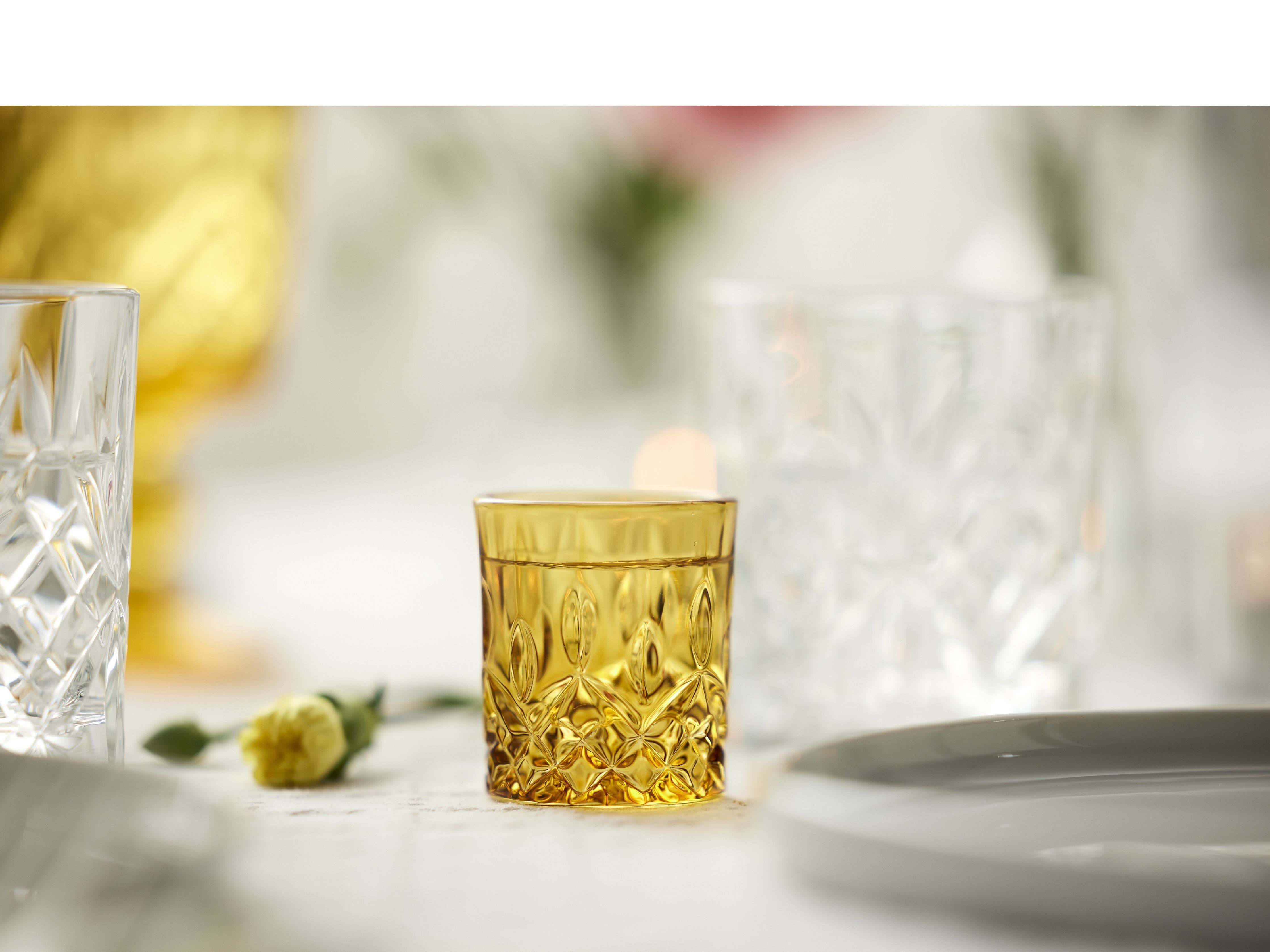 [product_category]-Lyngby Glas Sorrento Shot Glass 4 Cl 4 Pcs., Amber-Lyngby Glas-5722000320135-32013-LYN-6