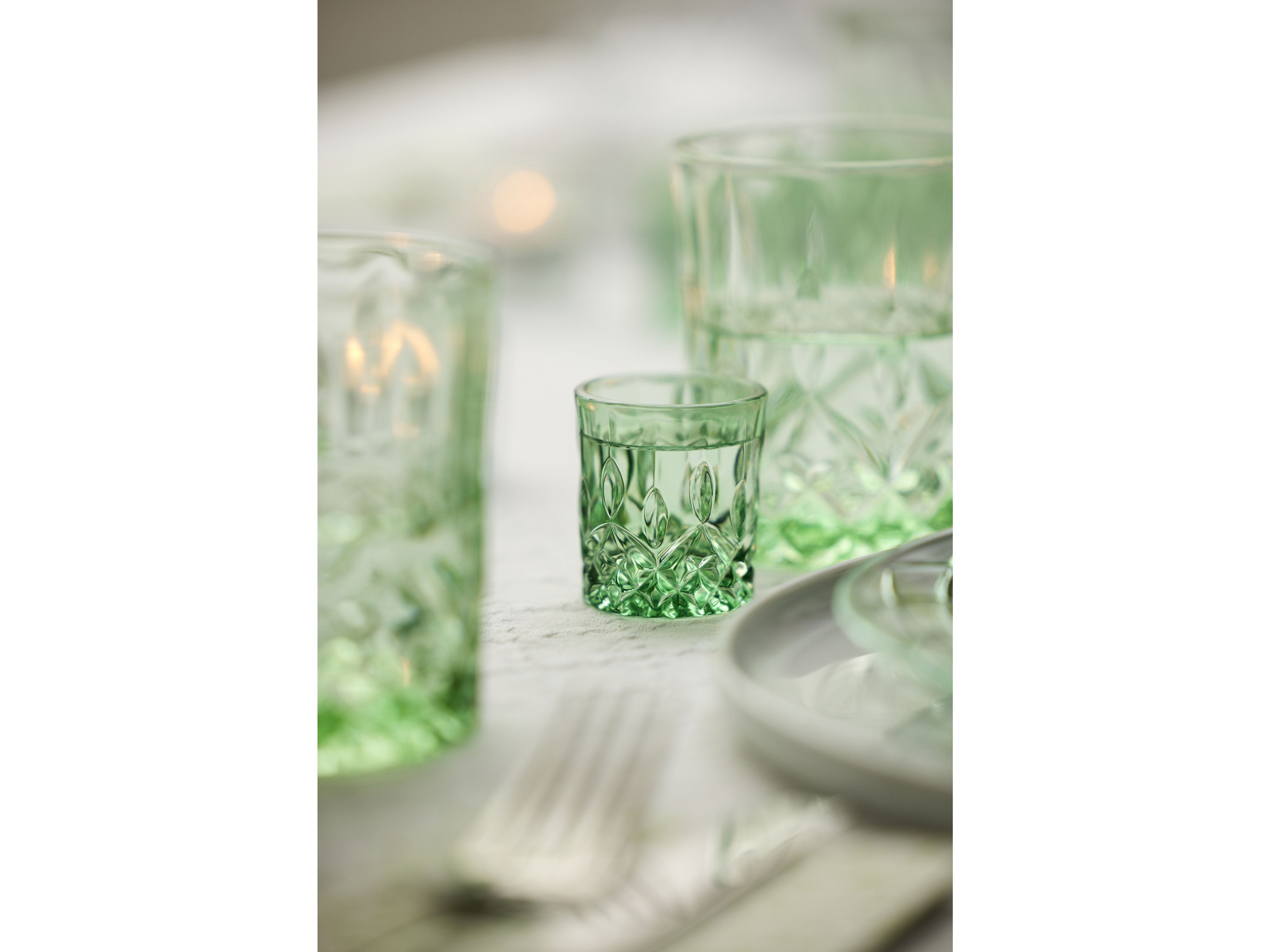 [product_category]-Lyngby Glas Sorrento Shot Glass 4 Cl 4 Pcs., Green-Lyngby Glas-5722000320128-32012-LYN-5