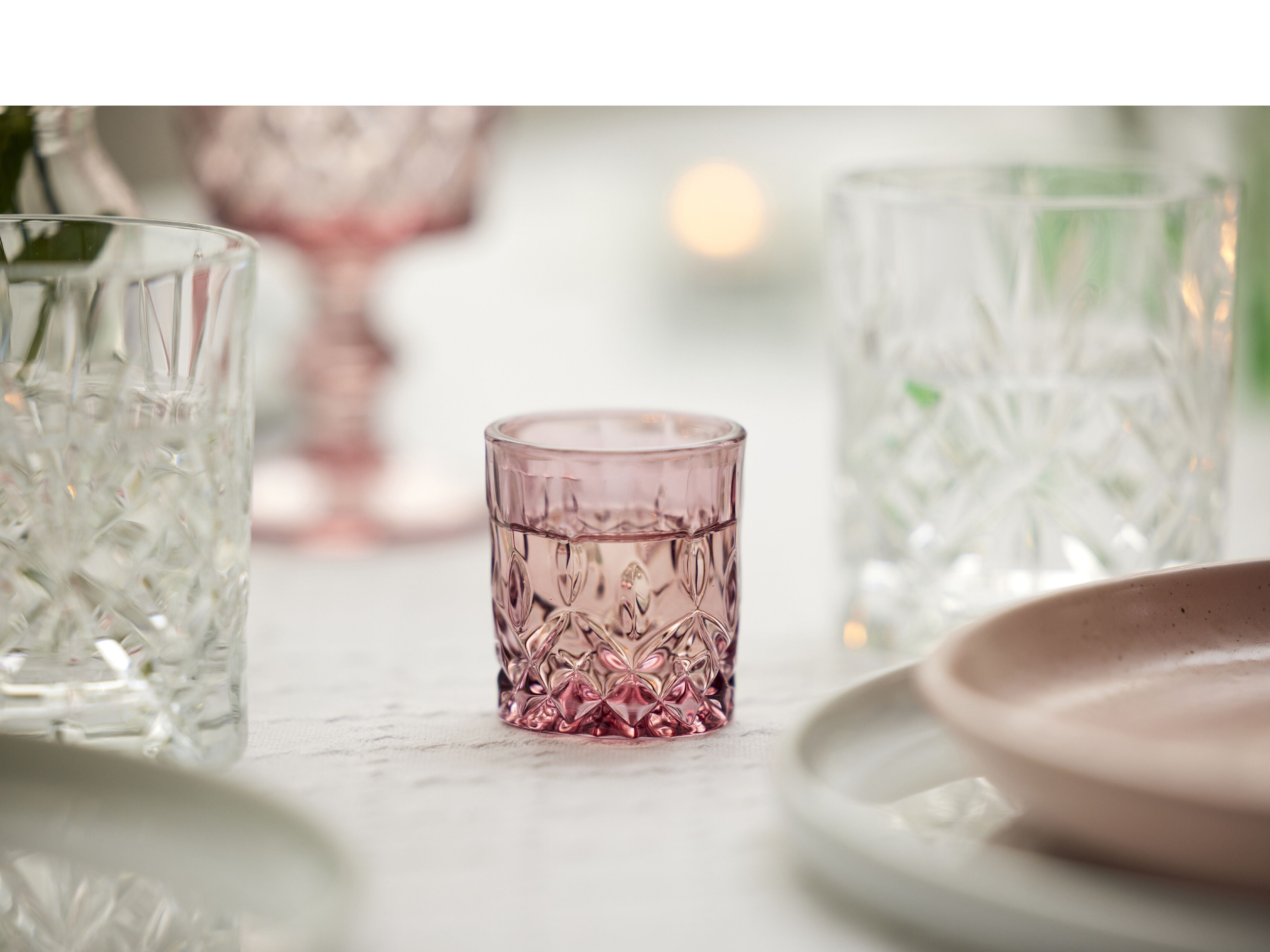 [product_category]-Lyngby Glas Sorrento Shot Glass 4 Cl 4 Pcs., Pink-Lyngby Glas-5722000320142-32014-LYN-7