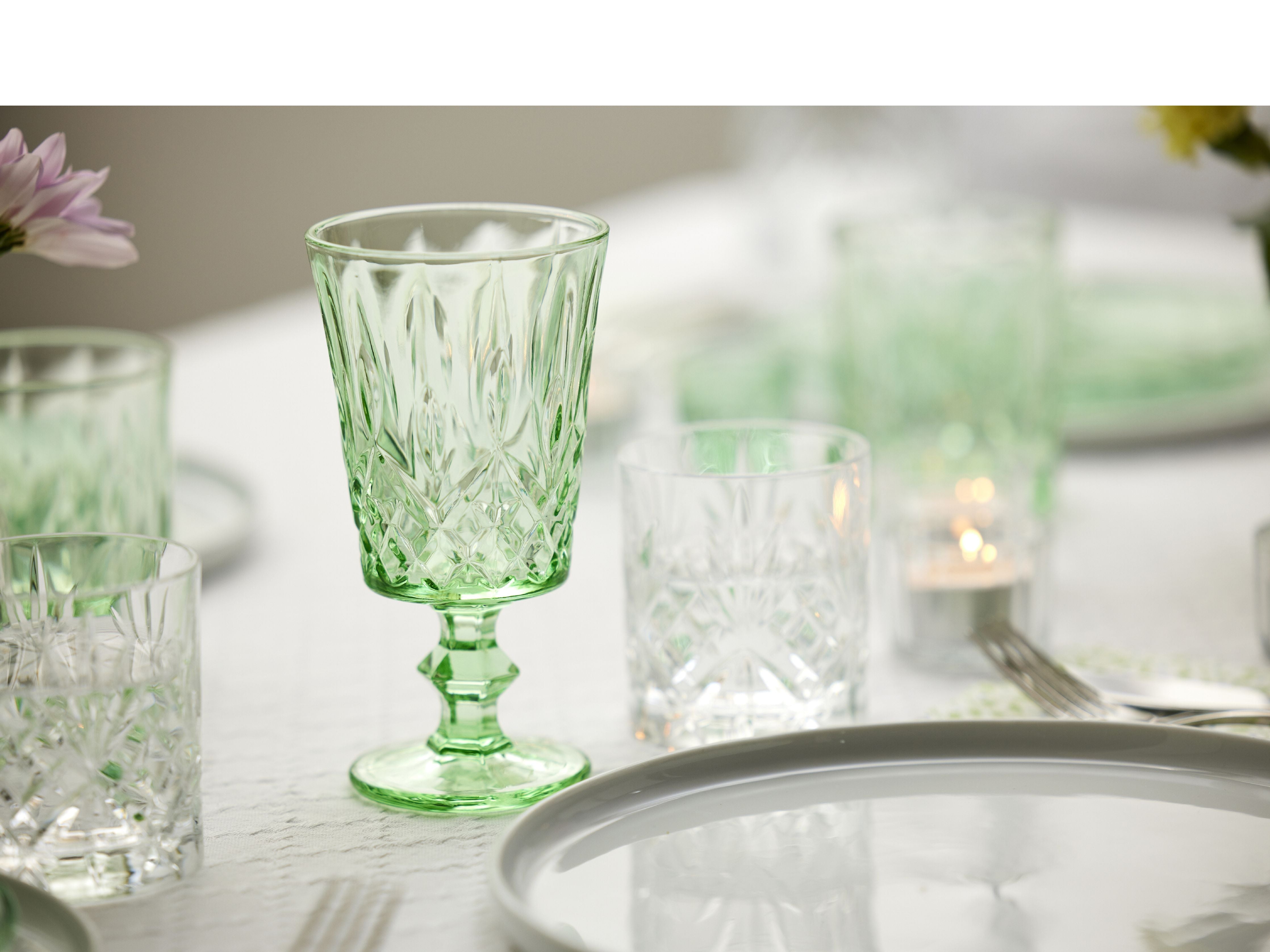 [product_category]-Lyngby Glas Sorrento Wine Glass 29 Cl 4 Pcs., Green-Lyngby Glas-5722000323617-32361-LYN-4