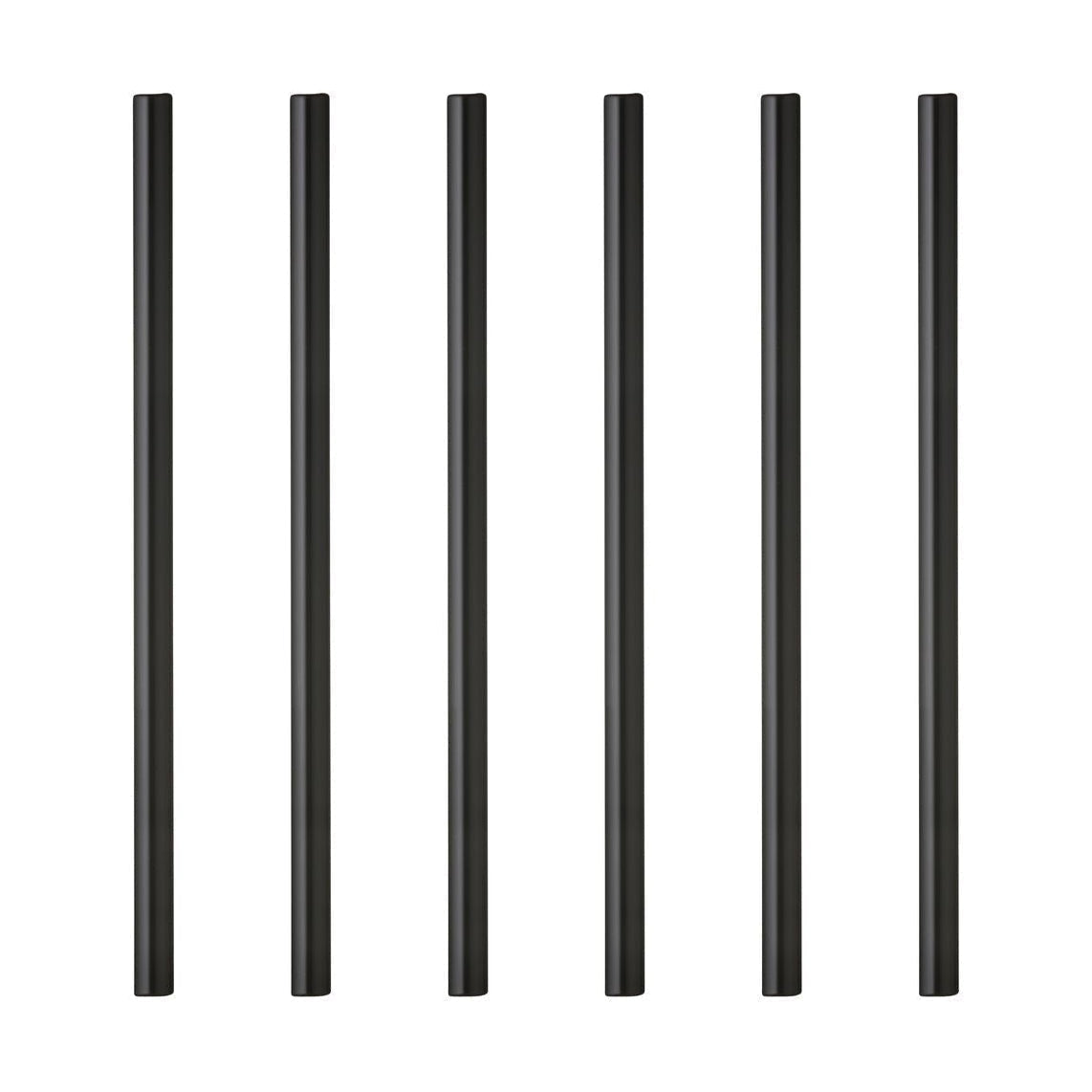 [product_category]-Lyngby Glas Straw 6 Pcs. Black, 6 Pcs.-Lyngby Glas-5722000104414-10441-LYN-5