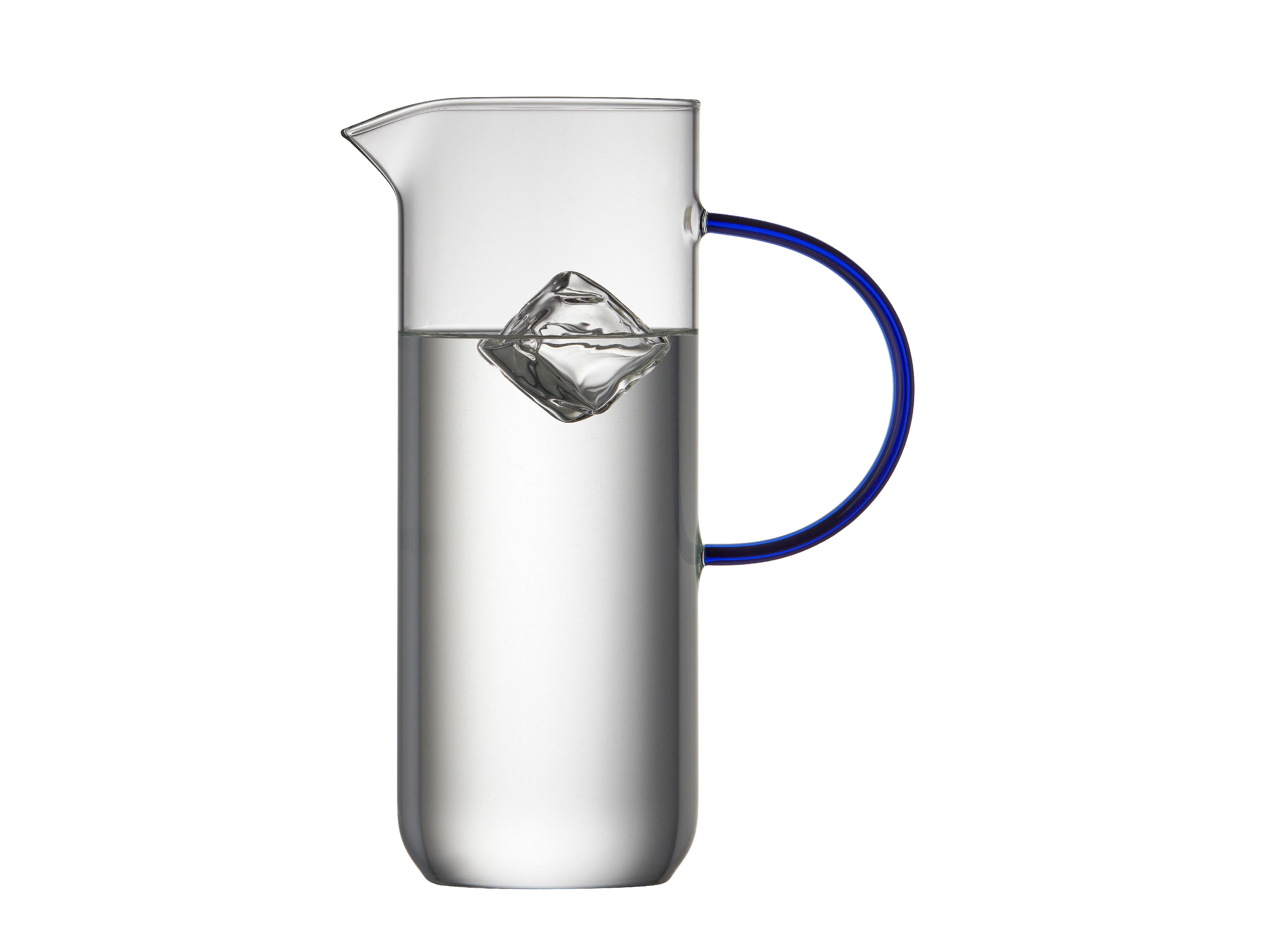 [product_category]-Lyngby Glas Torino Glass Jug 1,1 L, Clear/Blue-Lyngby Glas-5722000301912-30191-LYN-3
