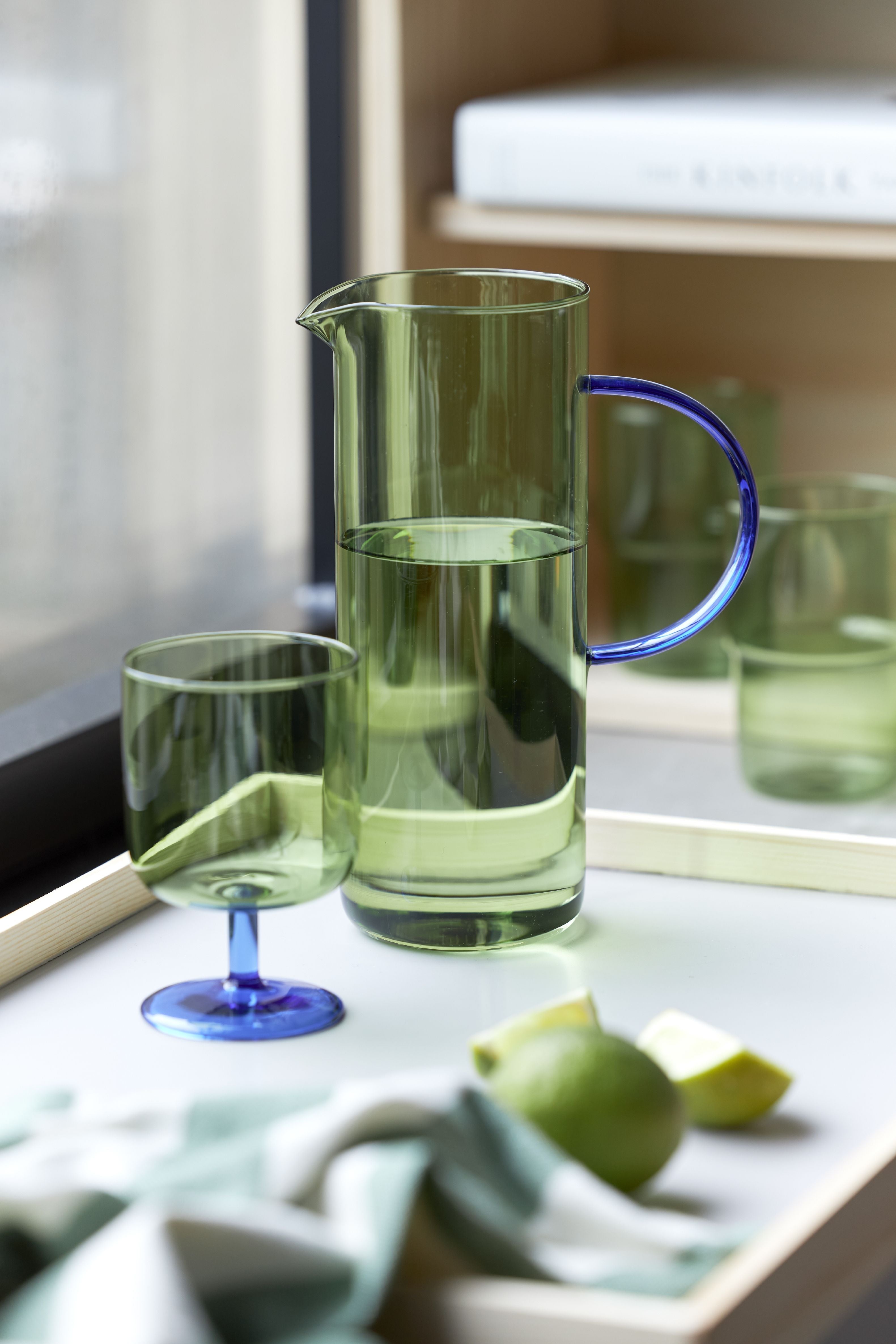 [product_category]-Lyngby Glas Torino Glass Jug 1,1 L, Green/Blue-Lyngby Glas-5722000301950-30195-LYN-4