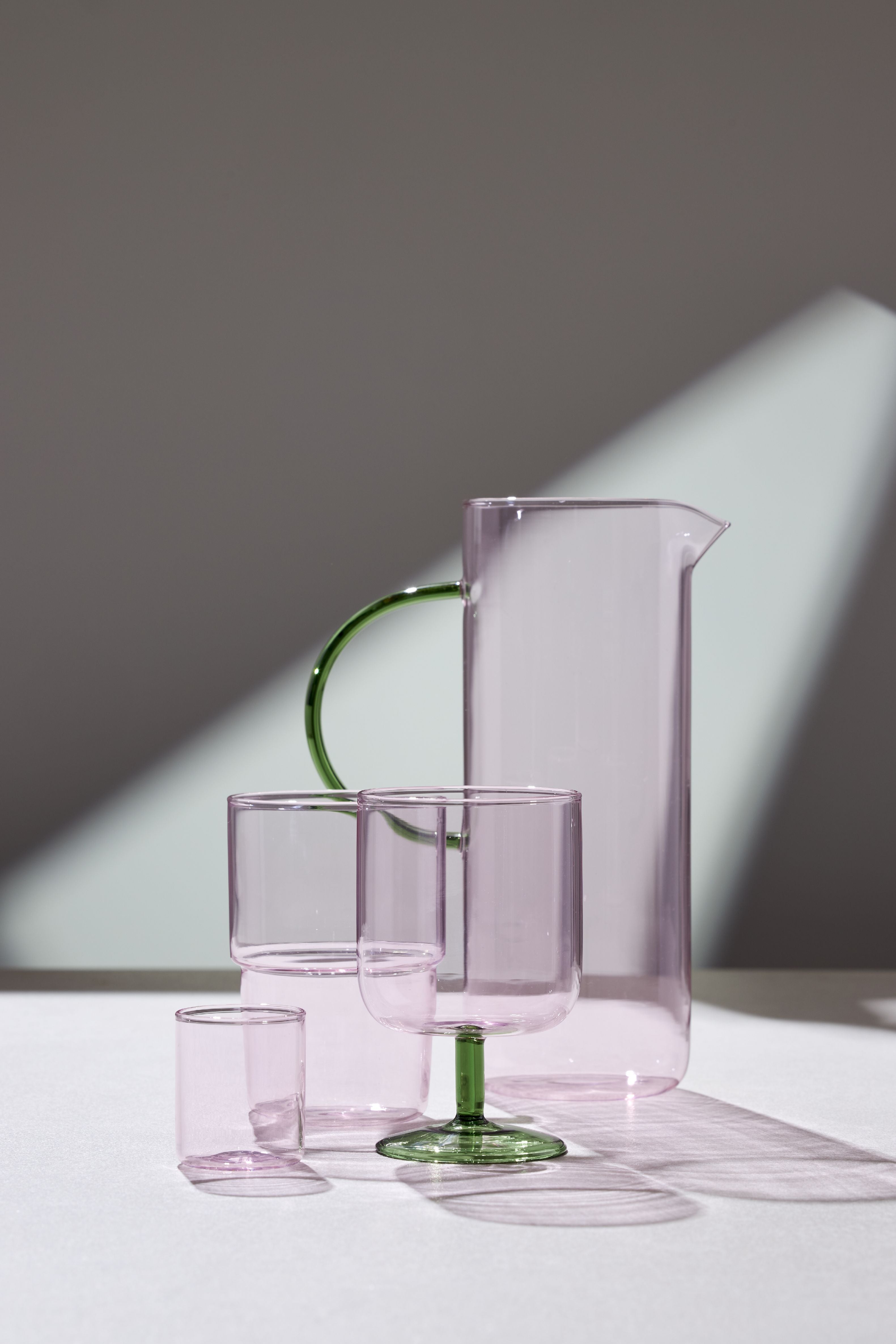 [product_category]-Lyngby Glas Torino Glass Jug 1,1 L, Pink/Green-Lyngby Glas-5722000301943-30194-LYN-4