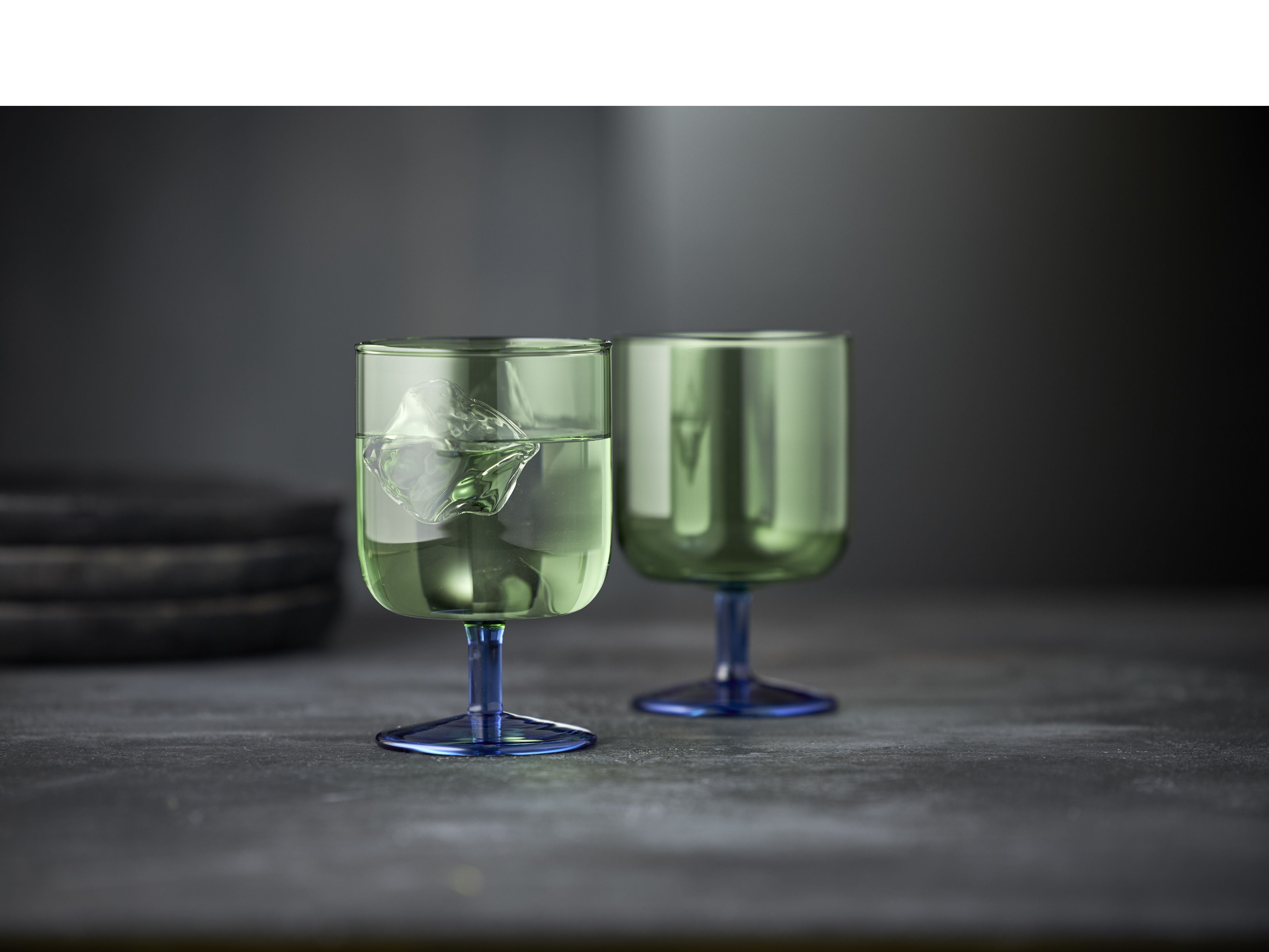 [product_category]-Lyngby Glas Torino Wine Glass 30 Cl 2 Pcs, Green/Blue-Lyngby Glas-5722000302049-30204-LYN-5