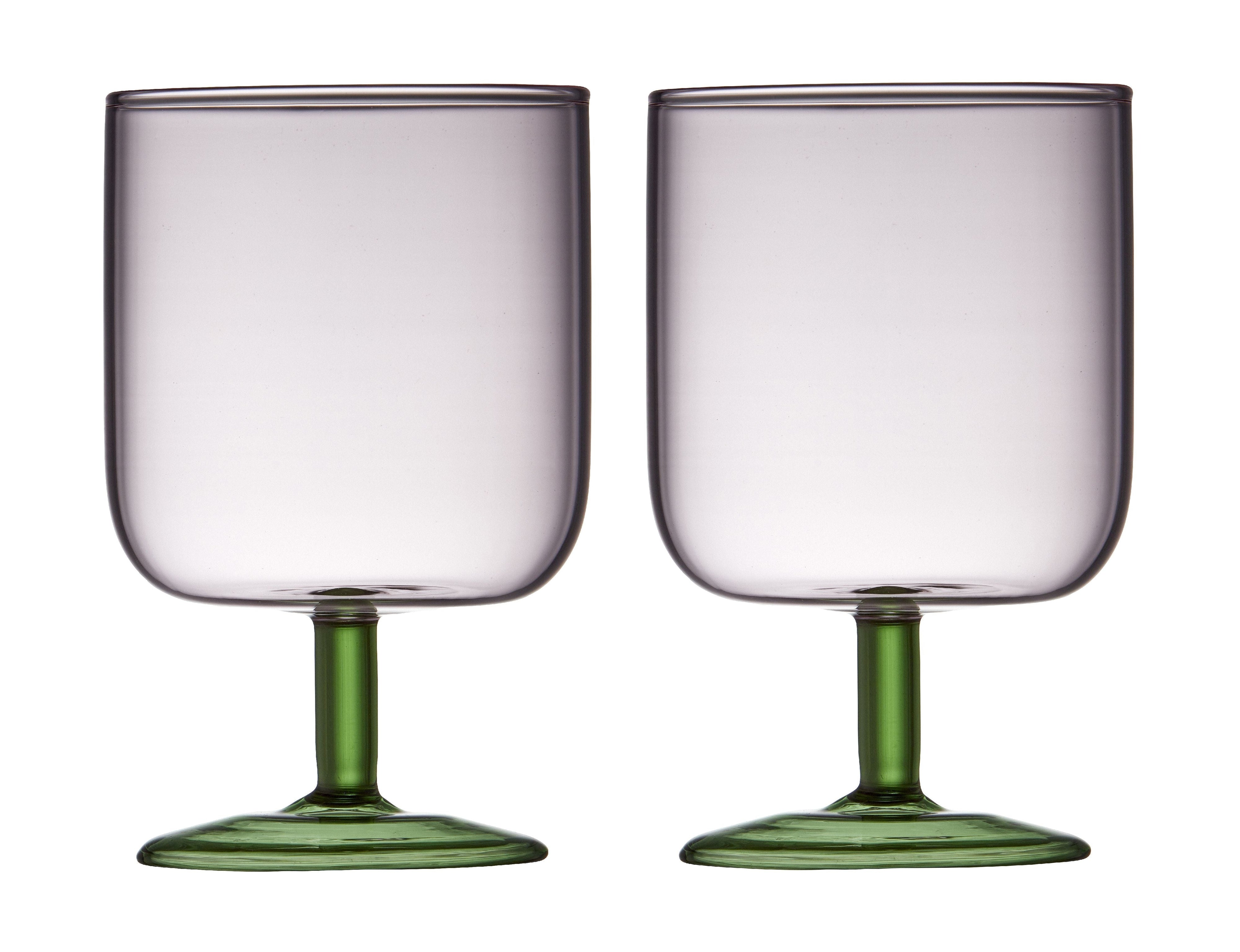 [product_category]-Lyngby Glas Torino Wine Glass 30 Cl 2 Pcs, Pink/Green-Lyngby Glas-5722000302056-30205-LYN-1