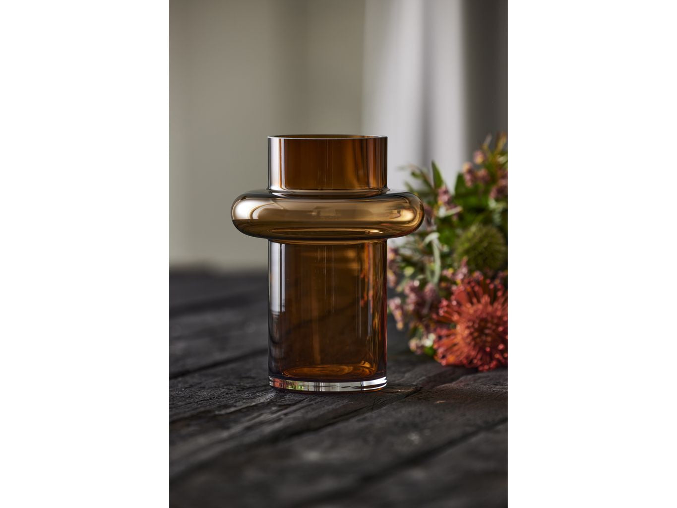 [product_category]-Lyngby Glas Tube Vase H: 20 Cm, Amber-Lyngby Glas-5722000235569-23556-LYN-5