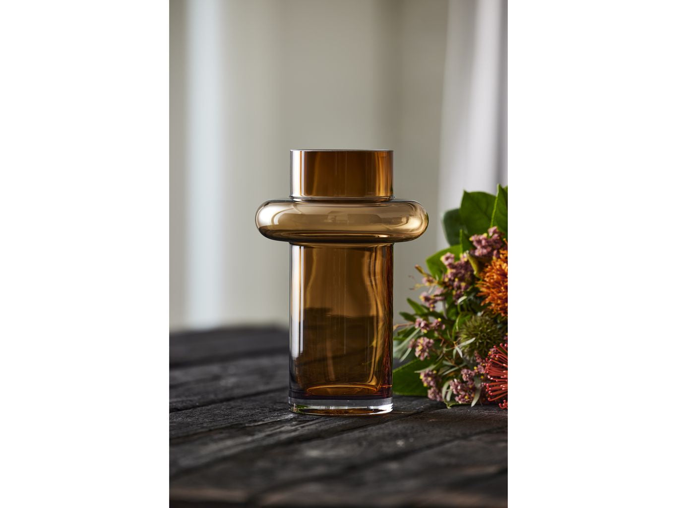 [product_category]-Lyngby Glas Tube Vase H: 25 Cm, Amber-Lyngby Glas-5722000235583-23558-LYN-3
