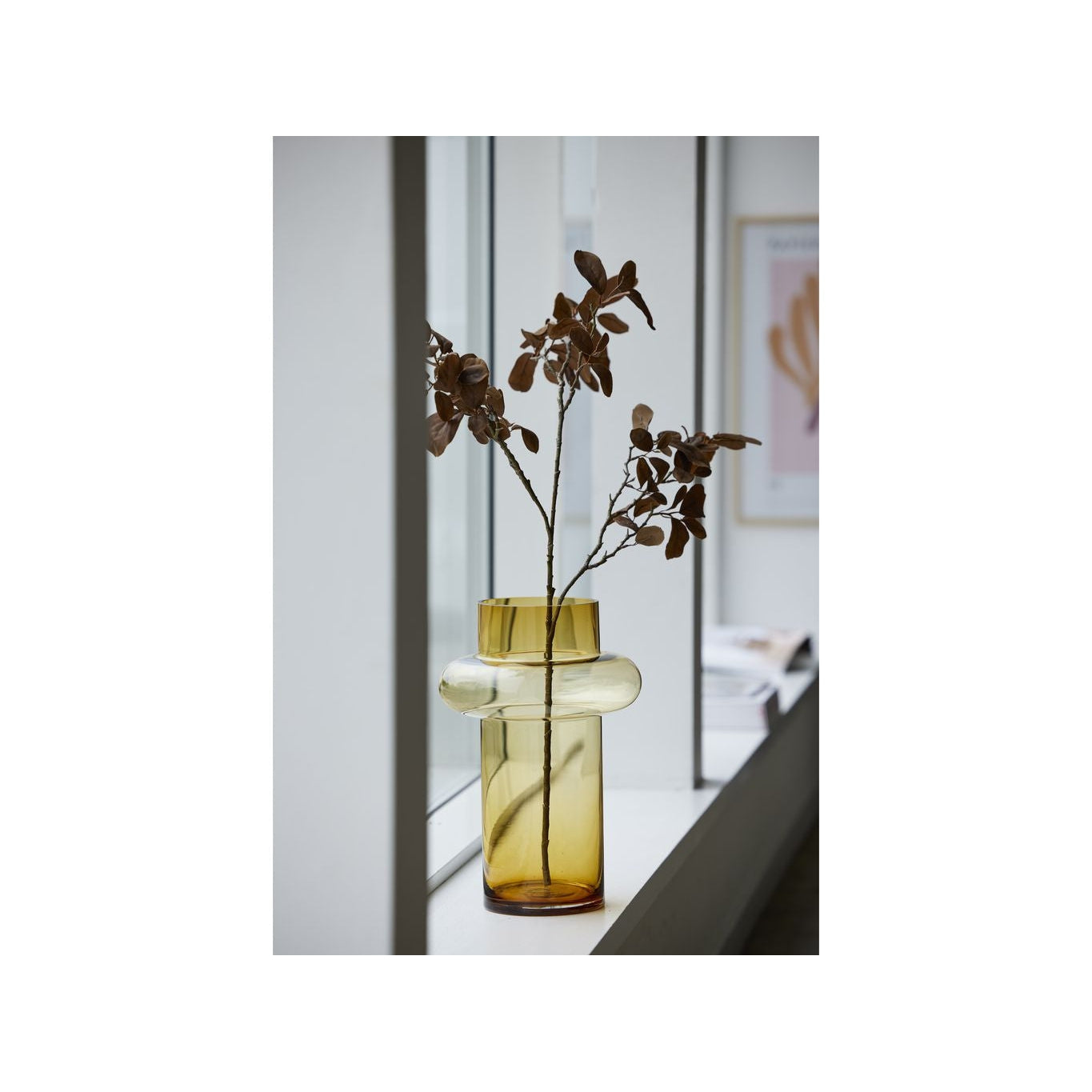 [product_category]-Lyngby Glas Tube Vase H: 40 Cm, Amber-Lyngby Glas-5722000235521-23552-LYN-17