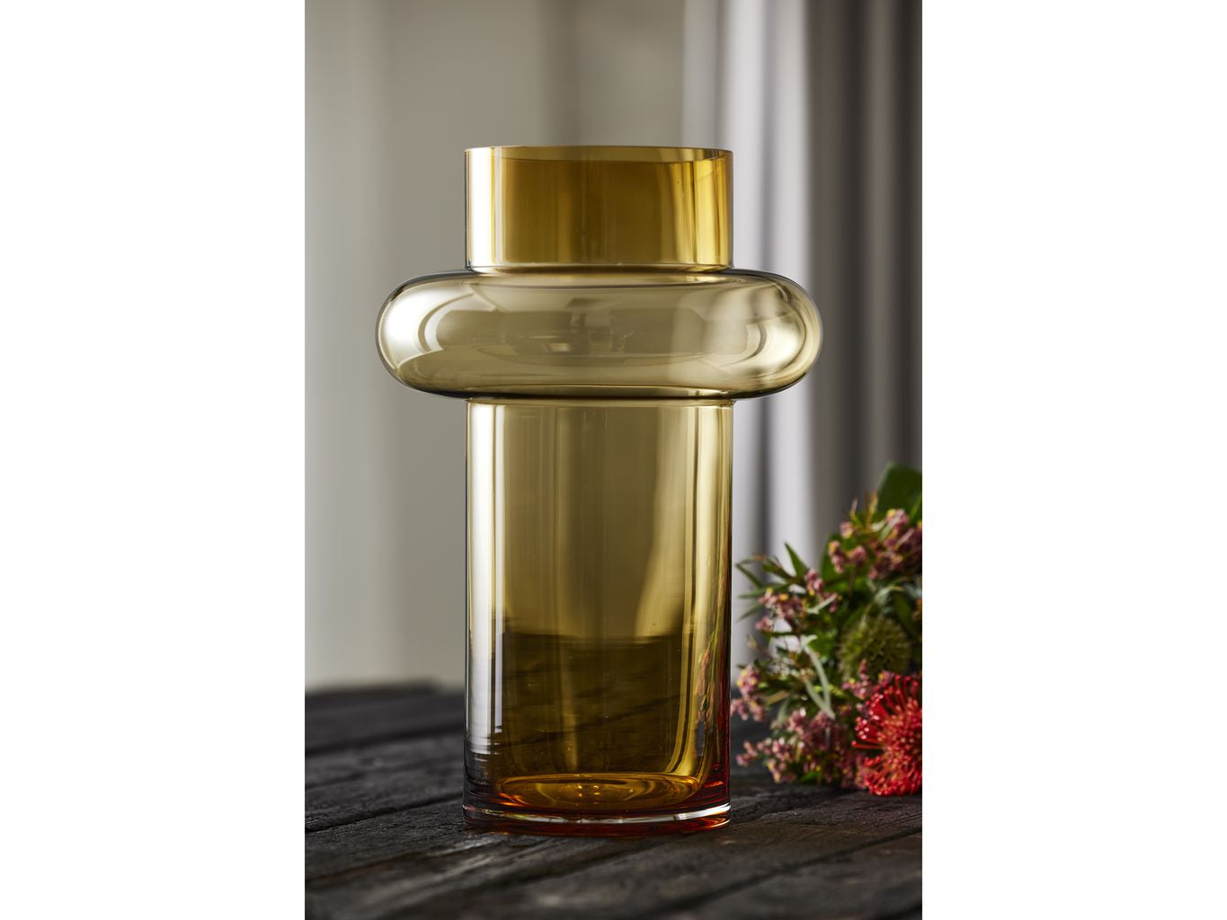 [product_category]-Lyngby Glas Tube Vase H: 40 Cm, Amber-Lyngby Glas-5722000235521-23552-LYN-3