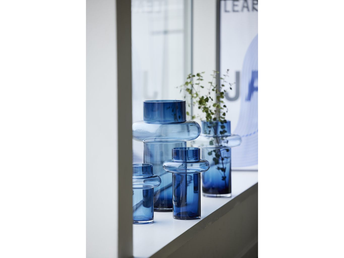 [product_category]-Lyngby Glas Tube Vase H: 40 Cm, Dark Blue-Lyngby Glas-5722000235552-23555-LYN-4
