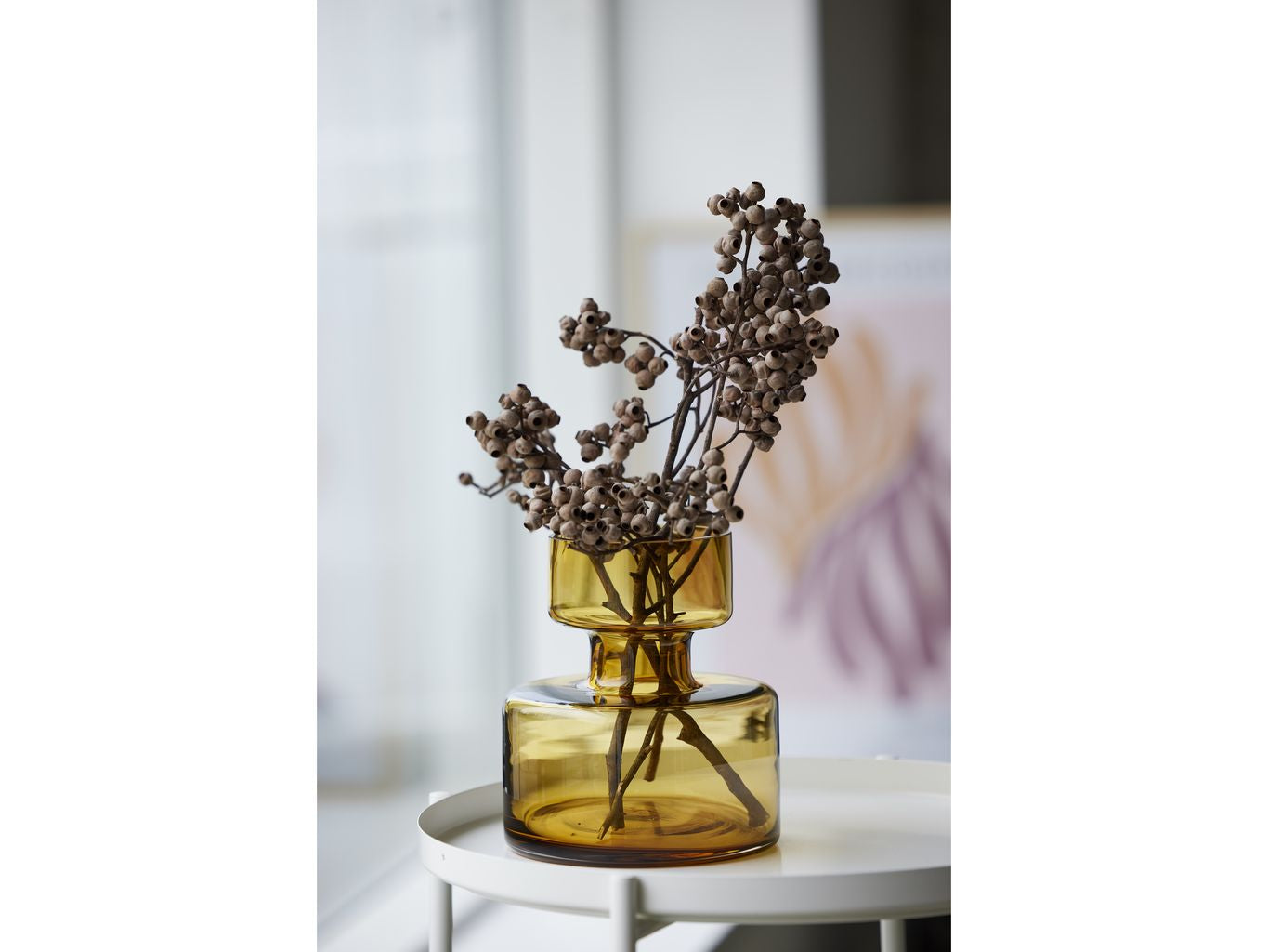 [product_category]-Lyngby Glas Tubular Vase H: 20 Cm, Amber-Lyngby Glas-5722000235590-23559-LYN-3