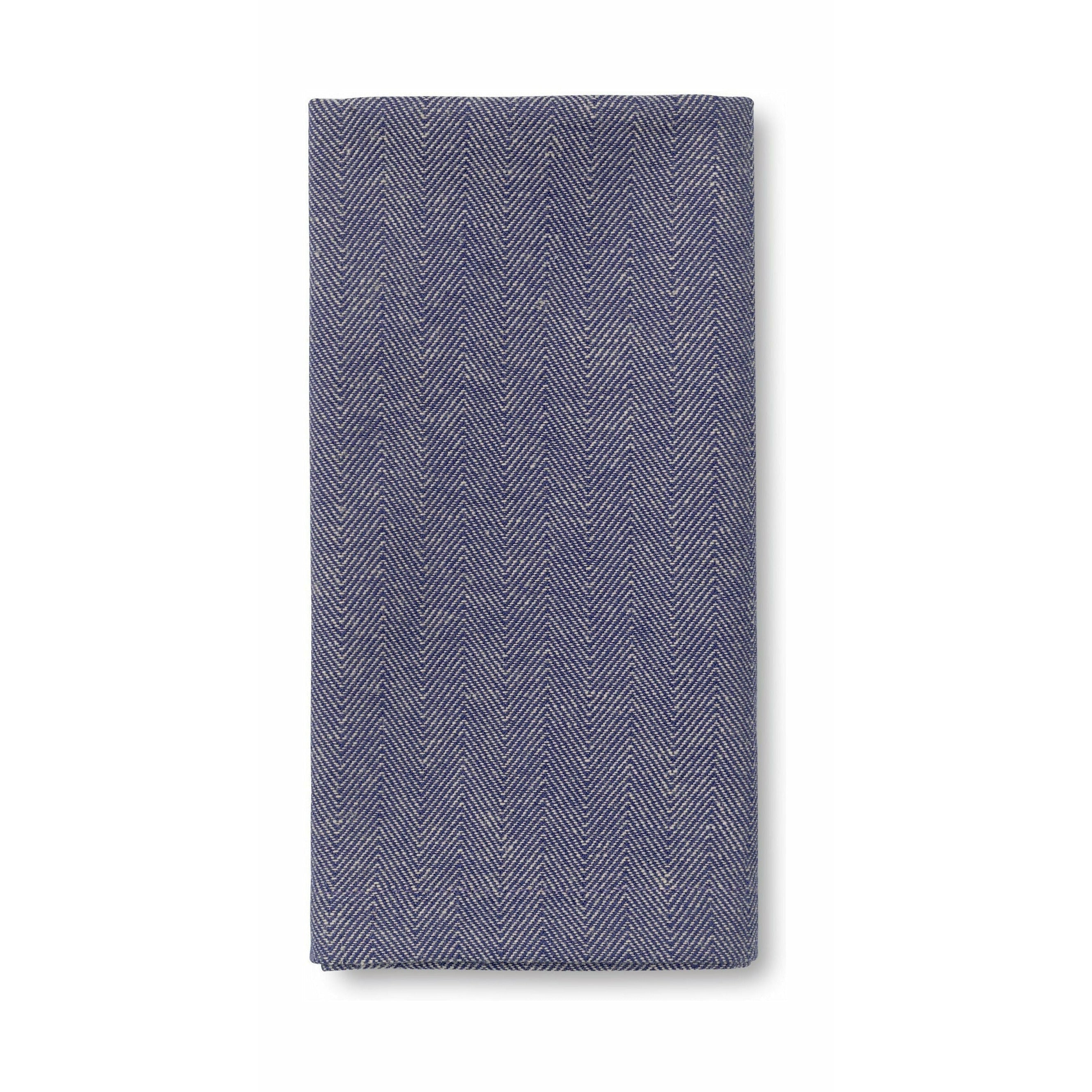 Lyngby Porcellit Herringbone ubrousky 45x45 cm modrá, 4 ks.