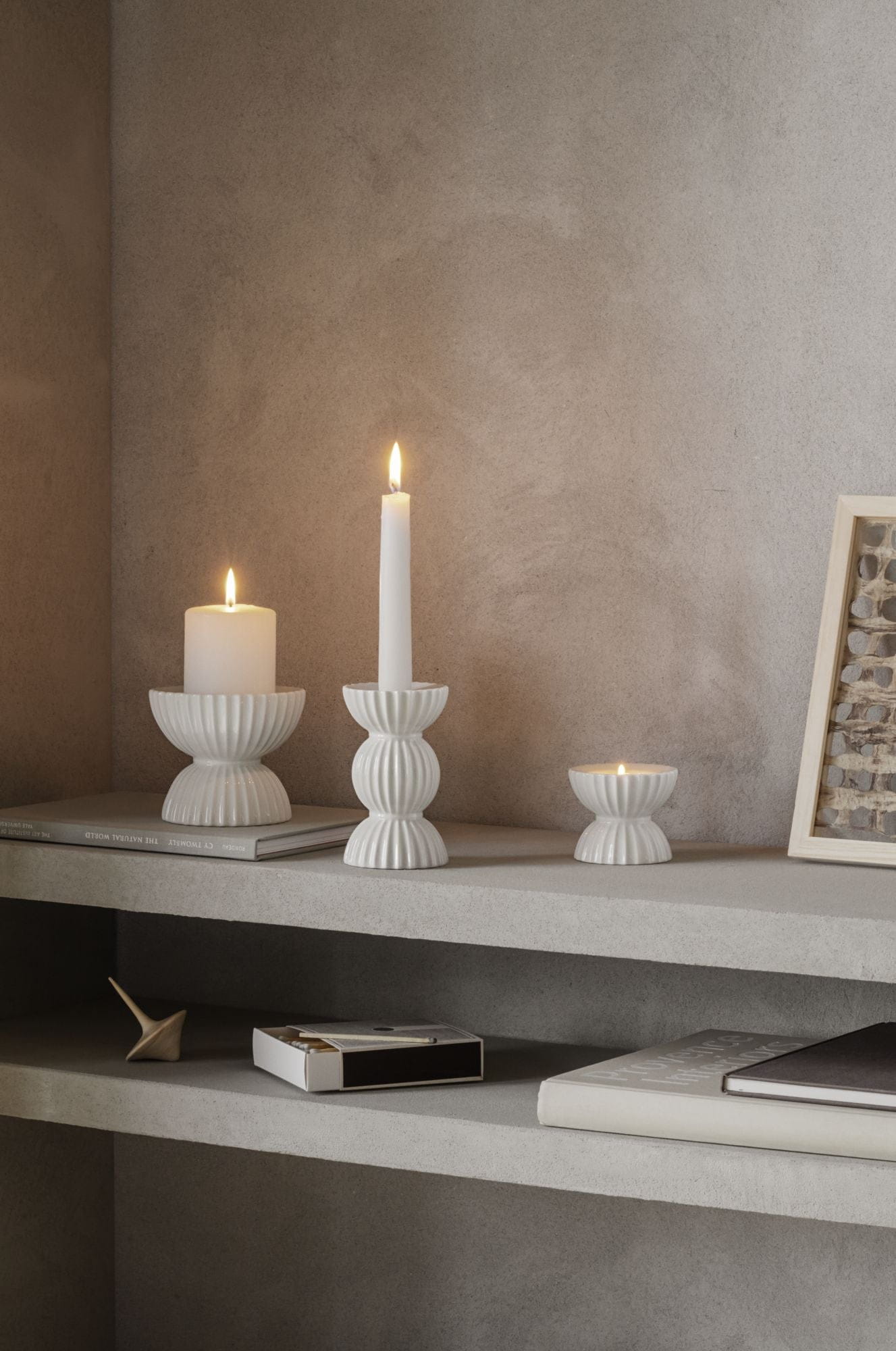 [product_category]-Lyngby Porcelæn Lyngby Tura Block Candle Holder ø11,5 Cm, White-Lyngby Porcelæn-5711507014661-201466-LYN-11