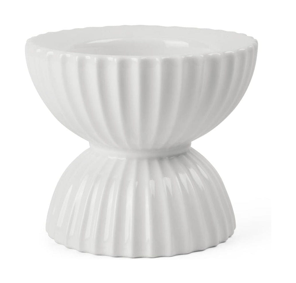 [product_category]-Lyngby Porcelæn Lyngby Tura Block Candle Holder ø11,5 Cm, White-Lyngby Porcelæn-5711507014661-201466-LYN-1