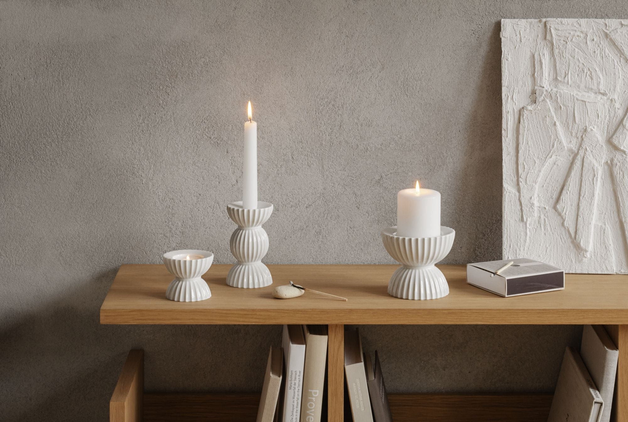 [product_category]-Lyngby Porcelæn Lyngby Tura Block Candle Holder ø11,5 Cm, White-Lyngby Porcelæn-5711507014661-201466-LYN-7