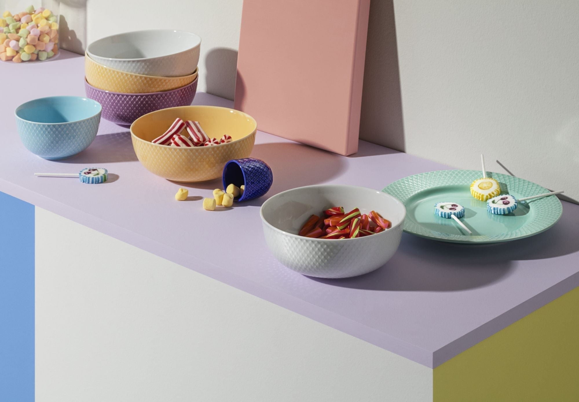 [product_category]-Lyngby Porcelæn Rhombe Color Bowl ø15,5 Cm, Purple-Lyngby Porcelæn-5711507019123-201912-LYN-7